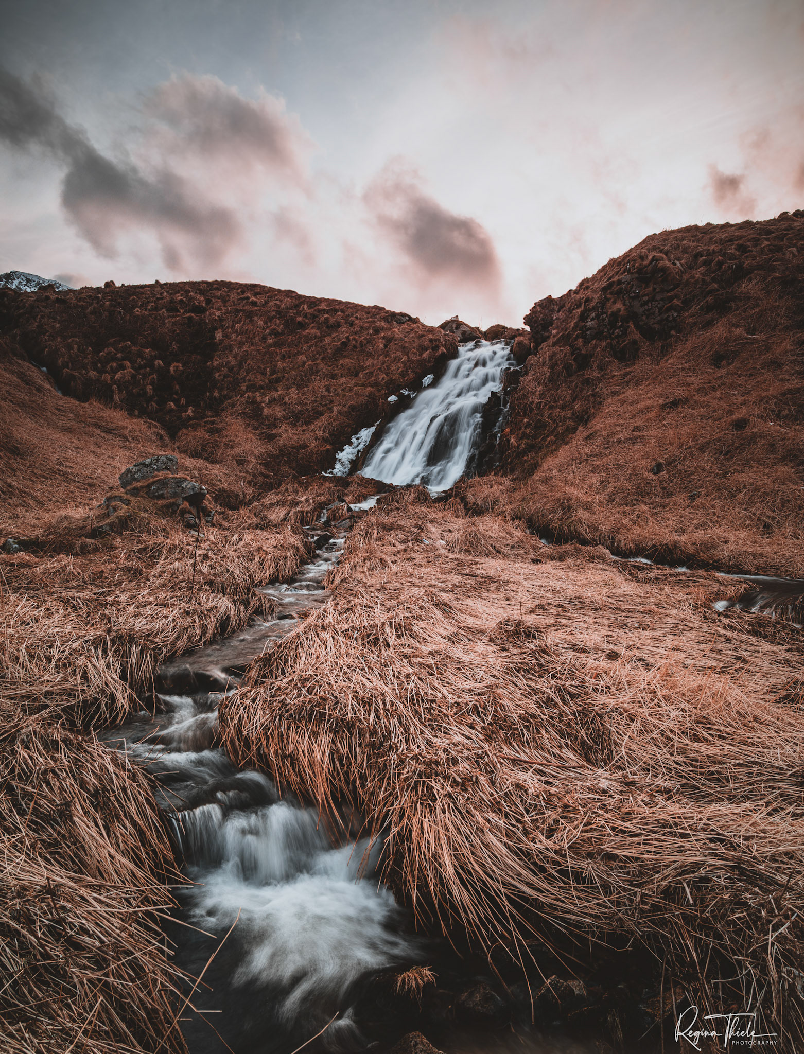 Wasserfall Myrland 3 / Norwegen
