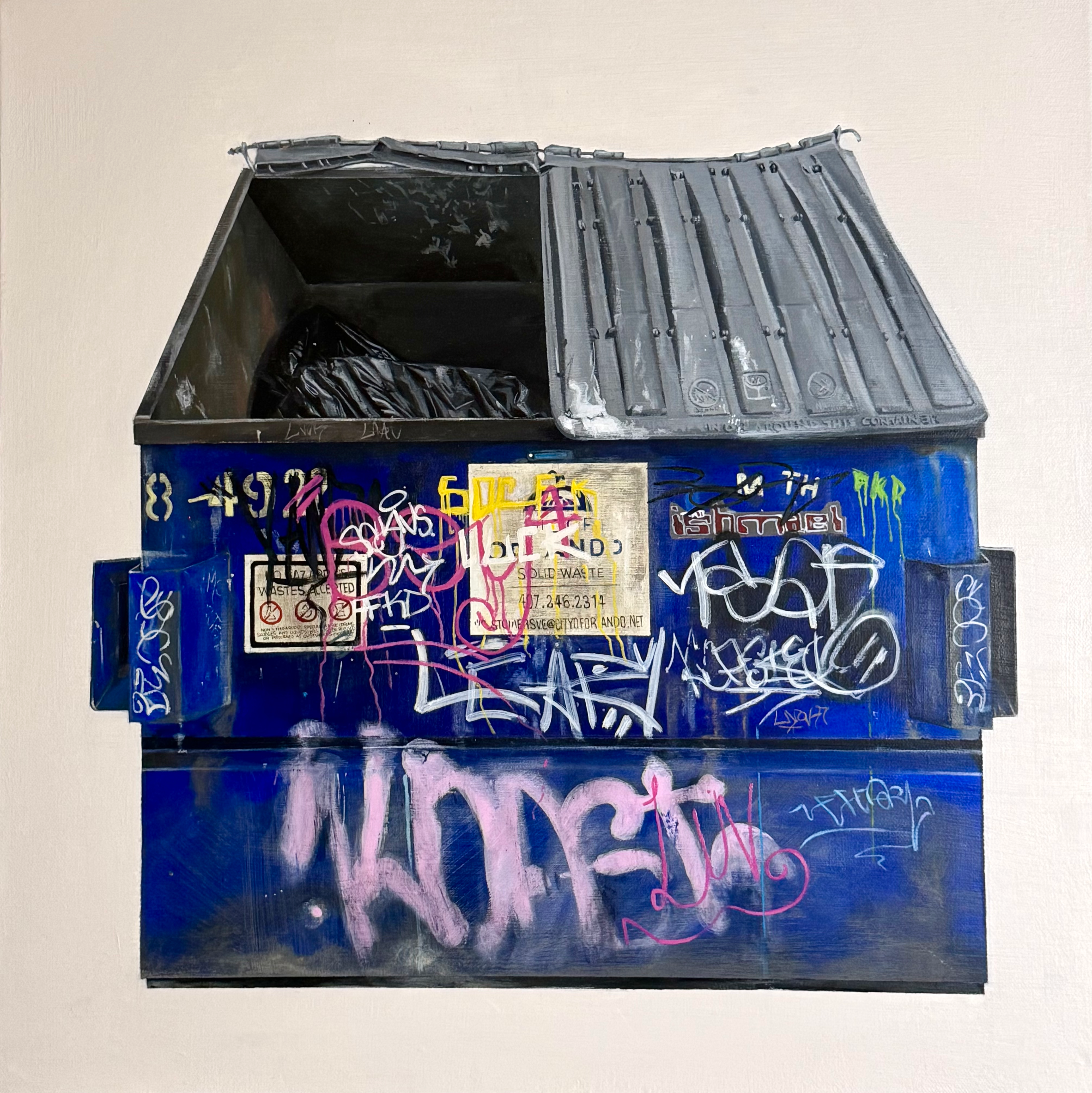 Urban Reliquary, Acrylic on Canvas, 36X36"