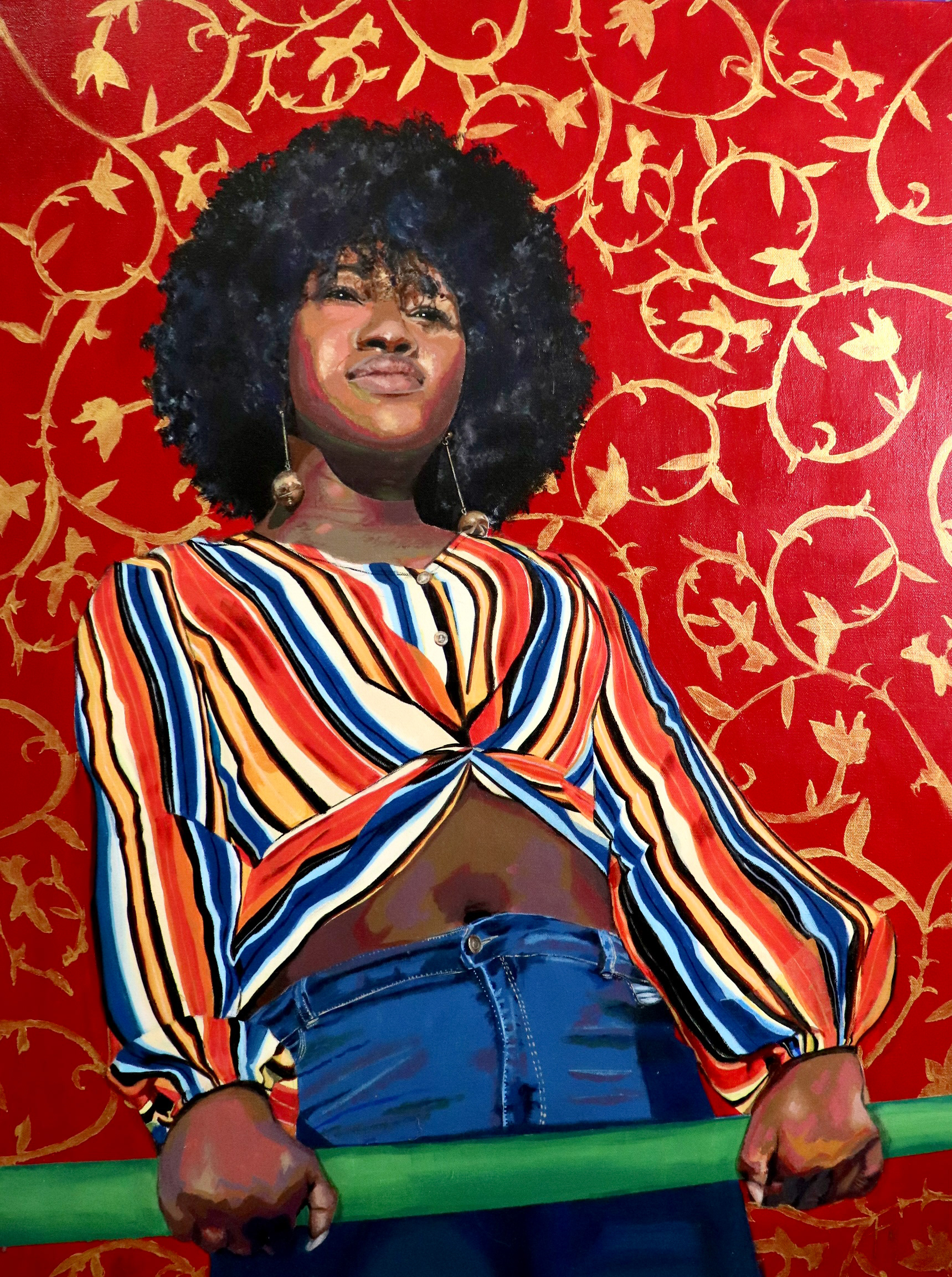 MELANIN,
Acrylic on Canvas,
30X40"