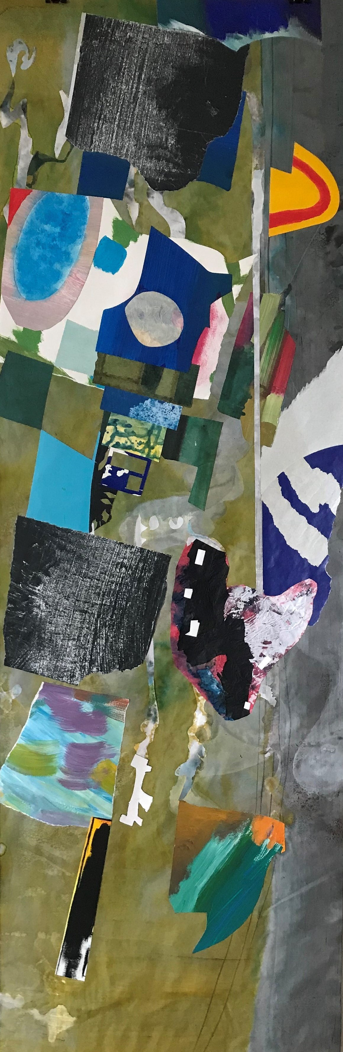 Alle Bilder loslassen, 2022, Tinte, Gouache, Collage