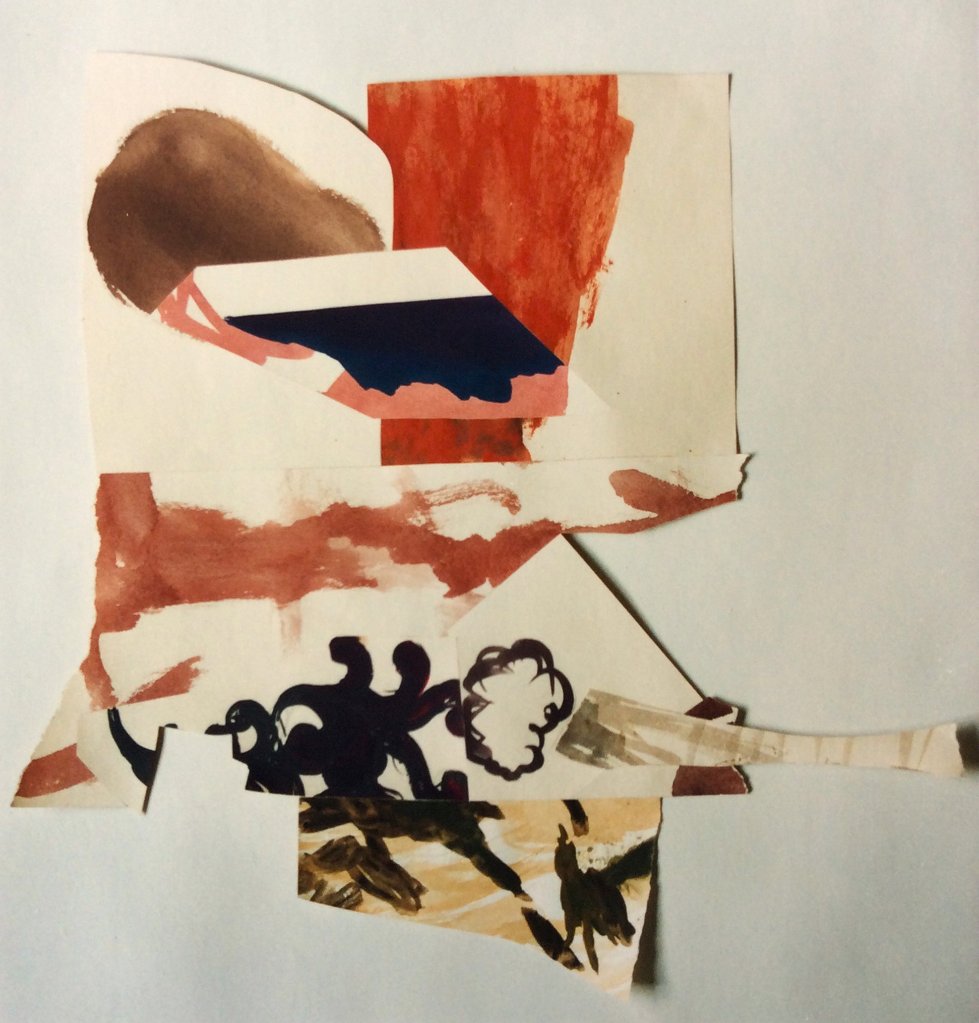 Wolke, 1994, Gouache auf Tapetenpapier, 50 x 51 cm