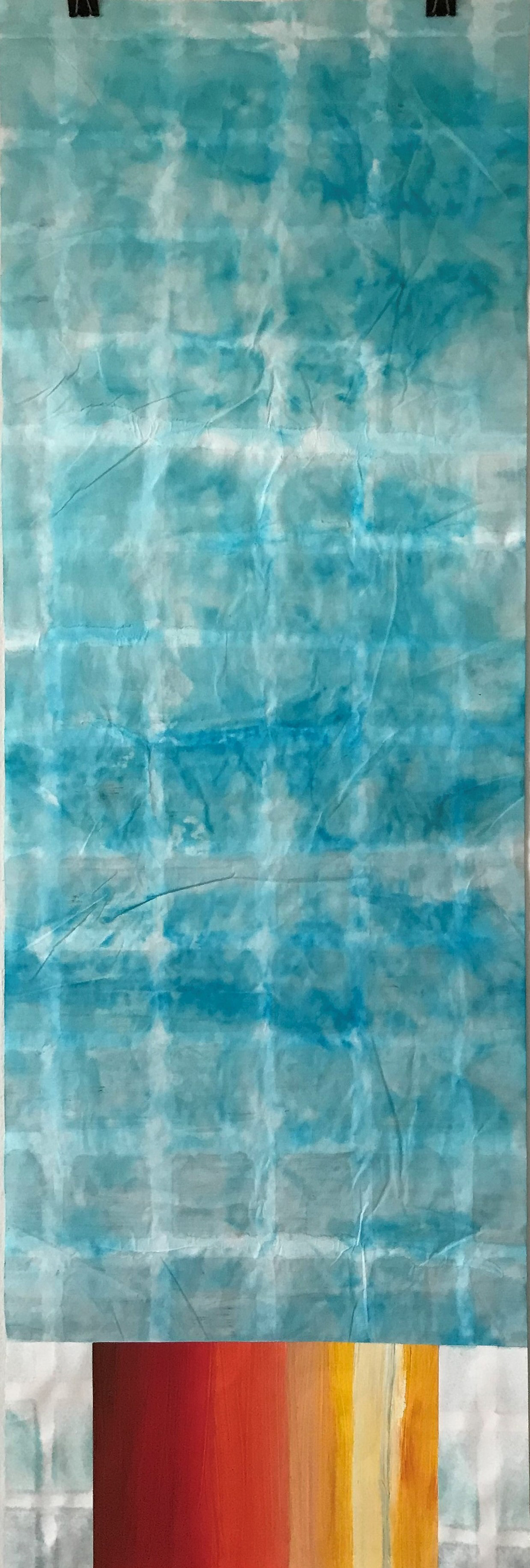 Badi, 2022, Tinte, Gouache, Collage
