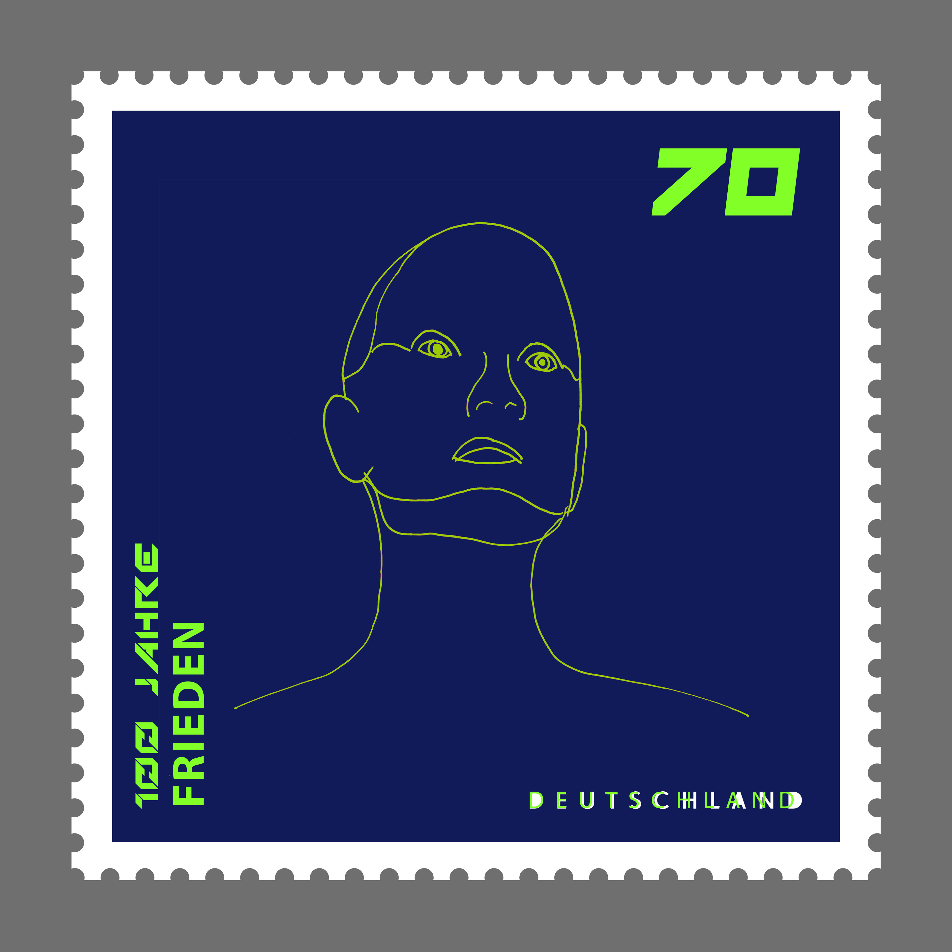 Briefmarke - Analoge Illustration