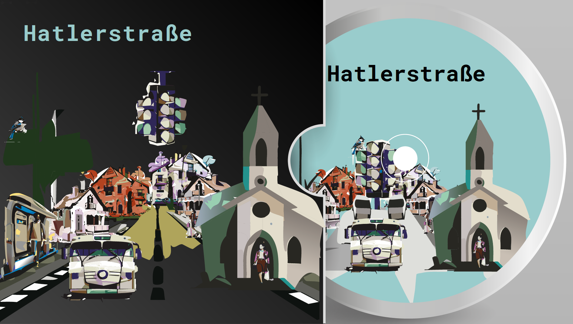 CD + COVER digitale Illustration