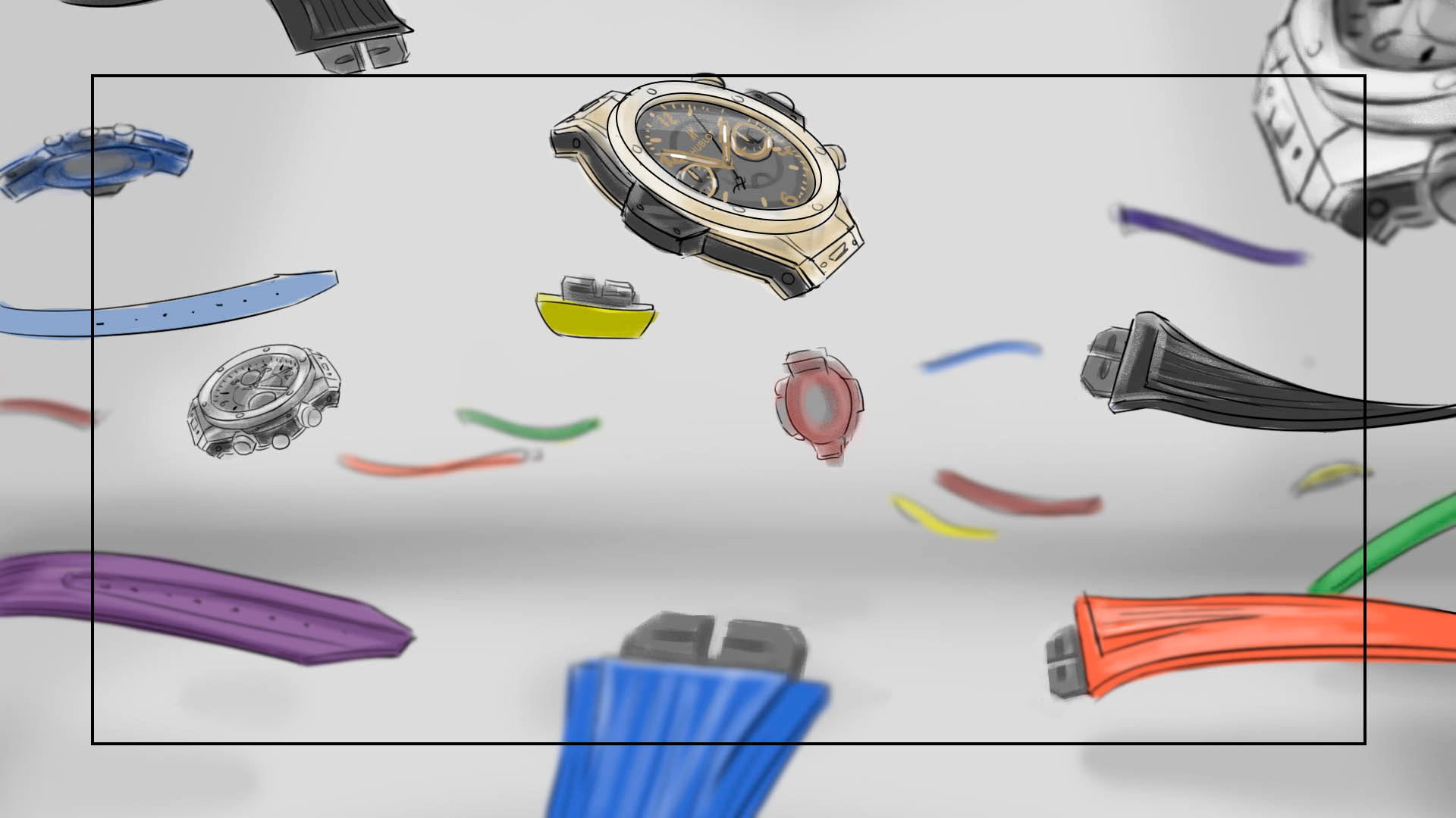 Storyboard luxe - Hublot, mise en scène du produit