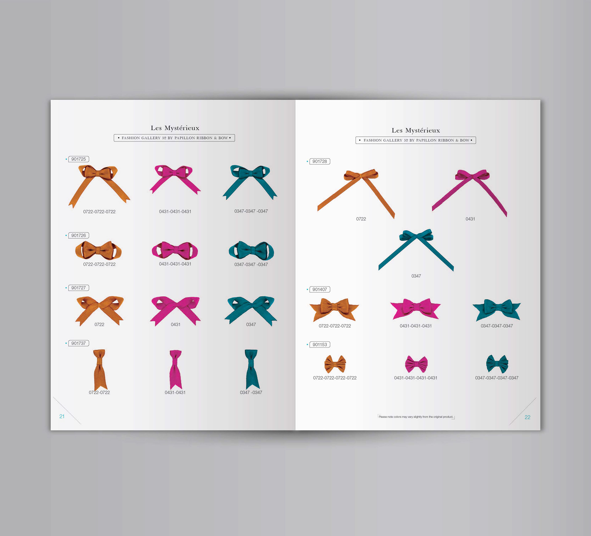 Catalogue ornements de lingerie / mise en page - extrait