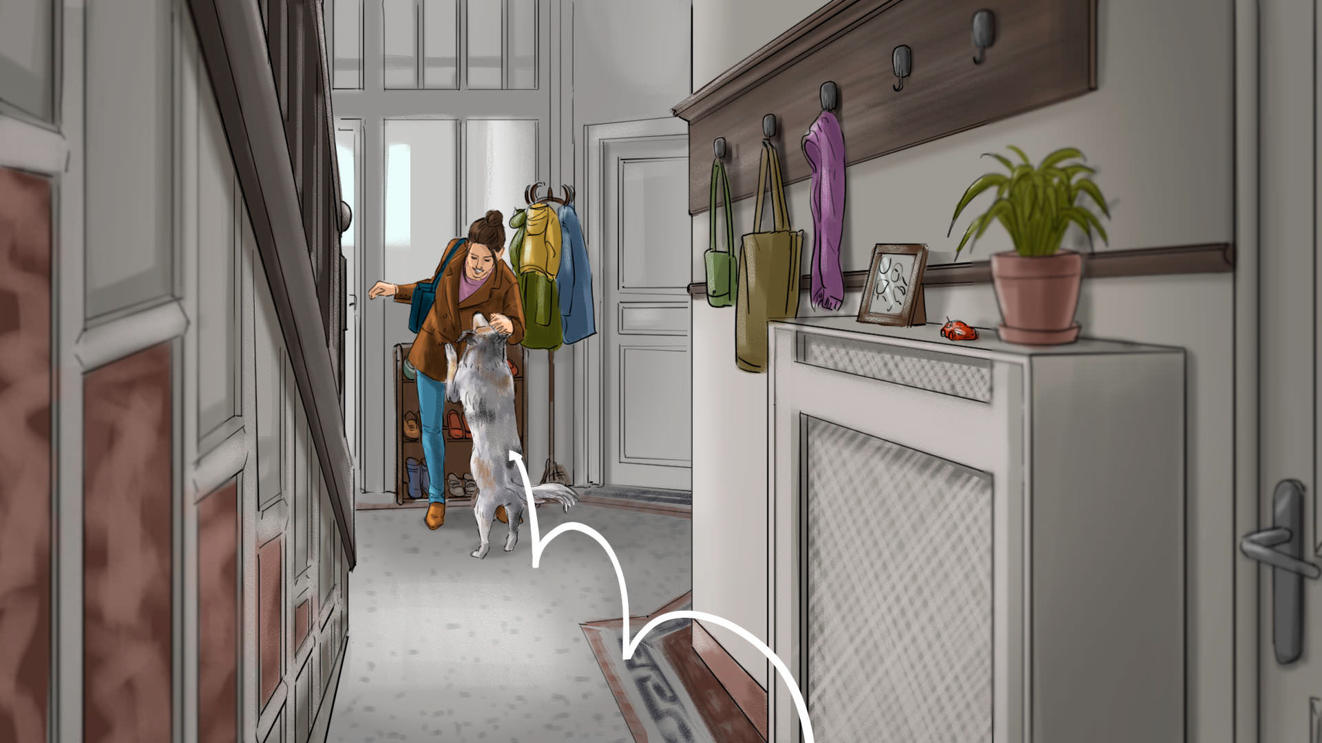Storyboard couleur Esthima - extrait