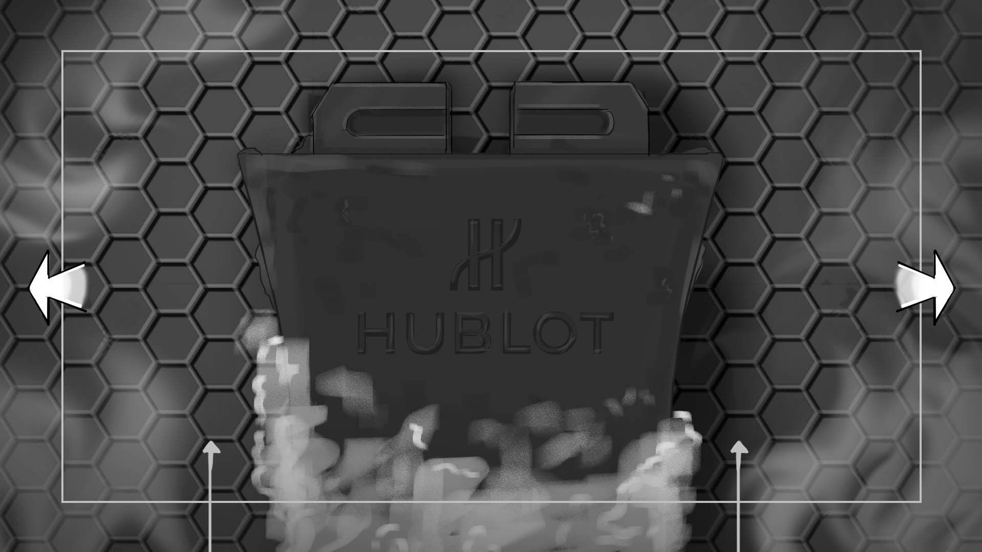 Storyboard luxe - Hublot, zoom étape confection du bracelet