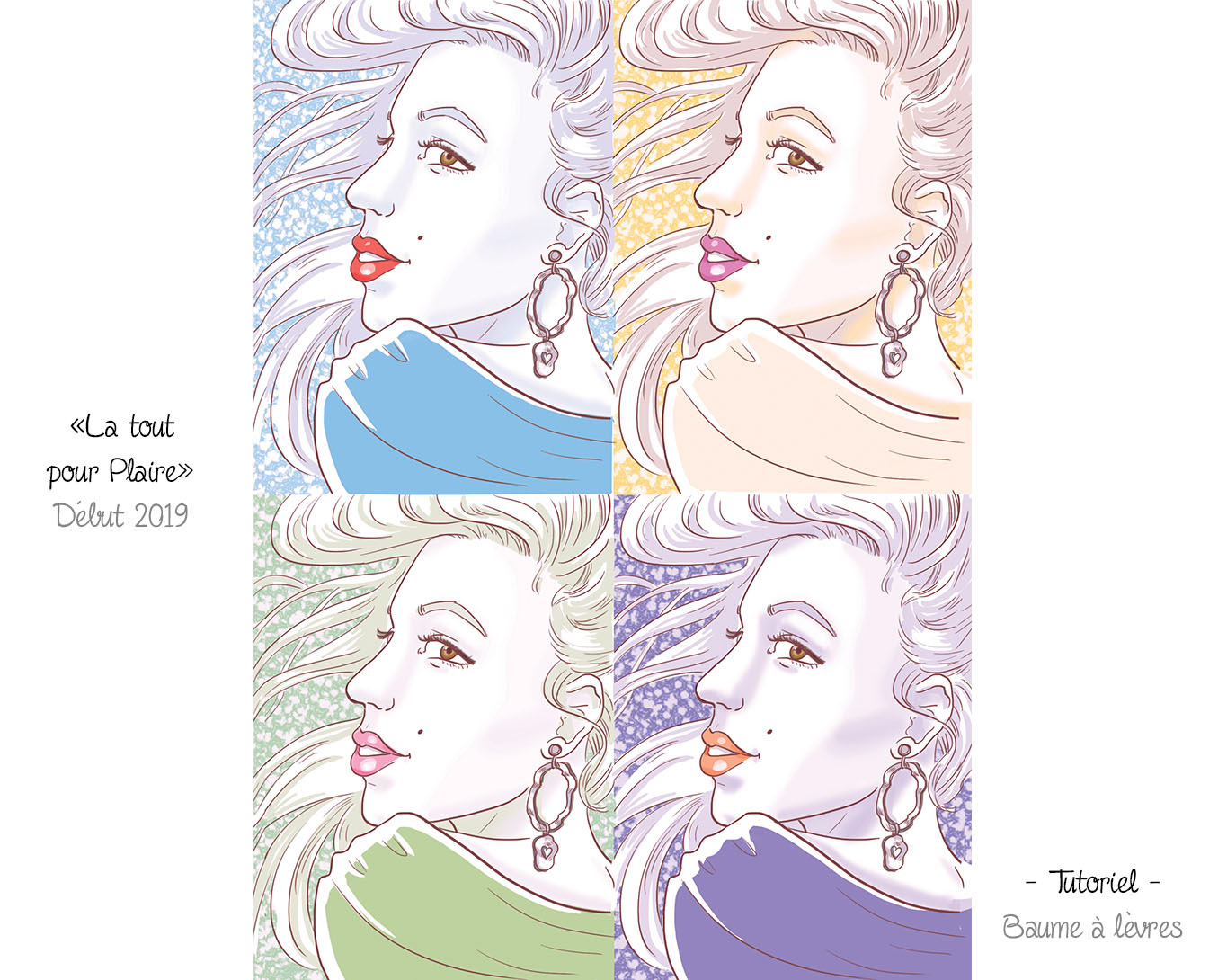 Illustration girly pop