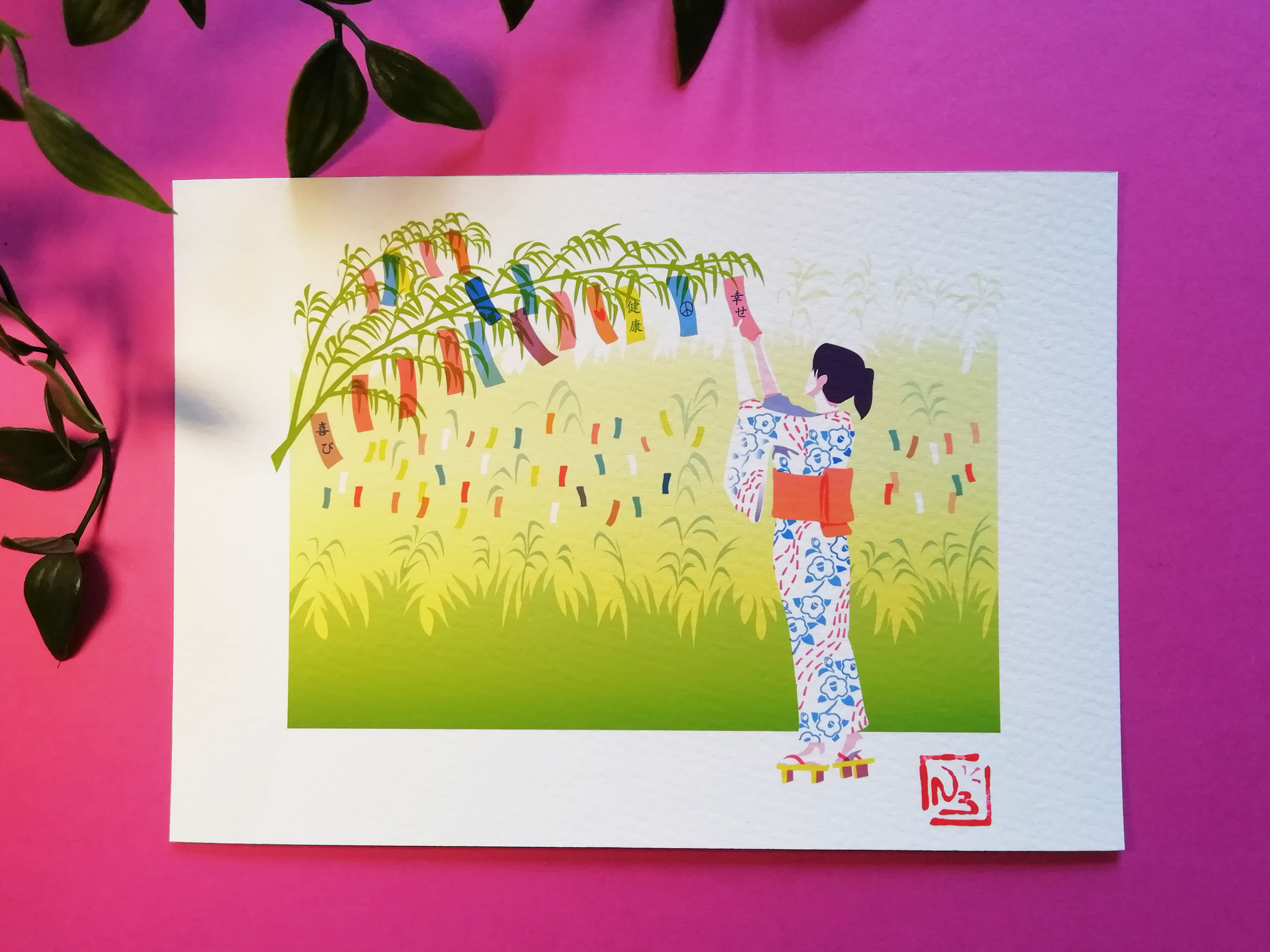 Série limitée Fine art print -été- Tanabata