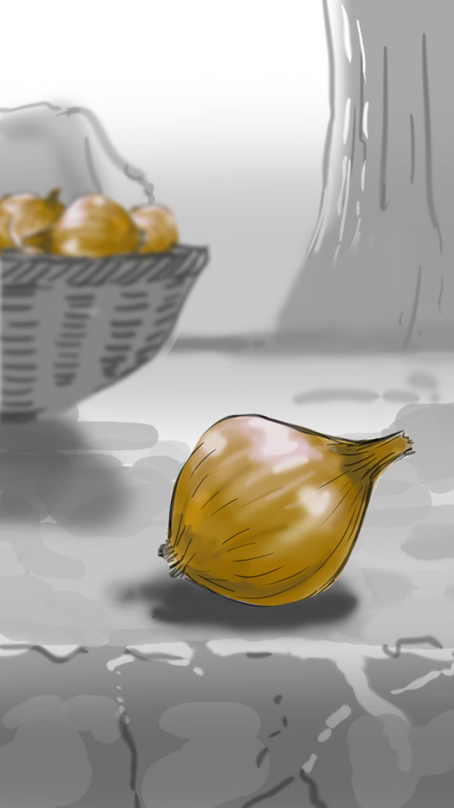 détail storyboard oignon jaune