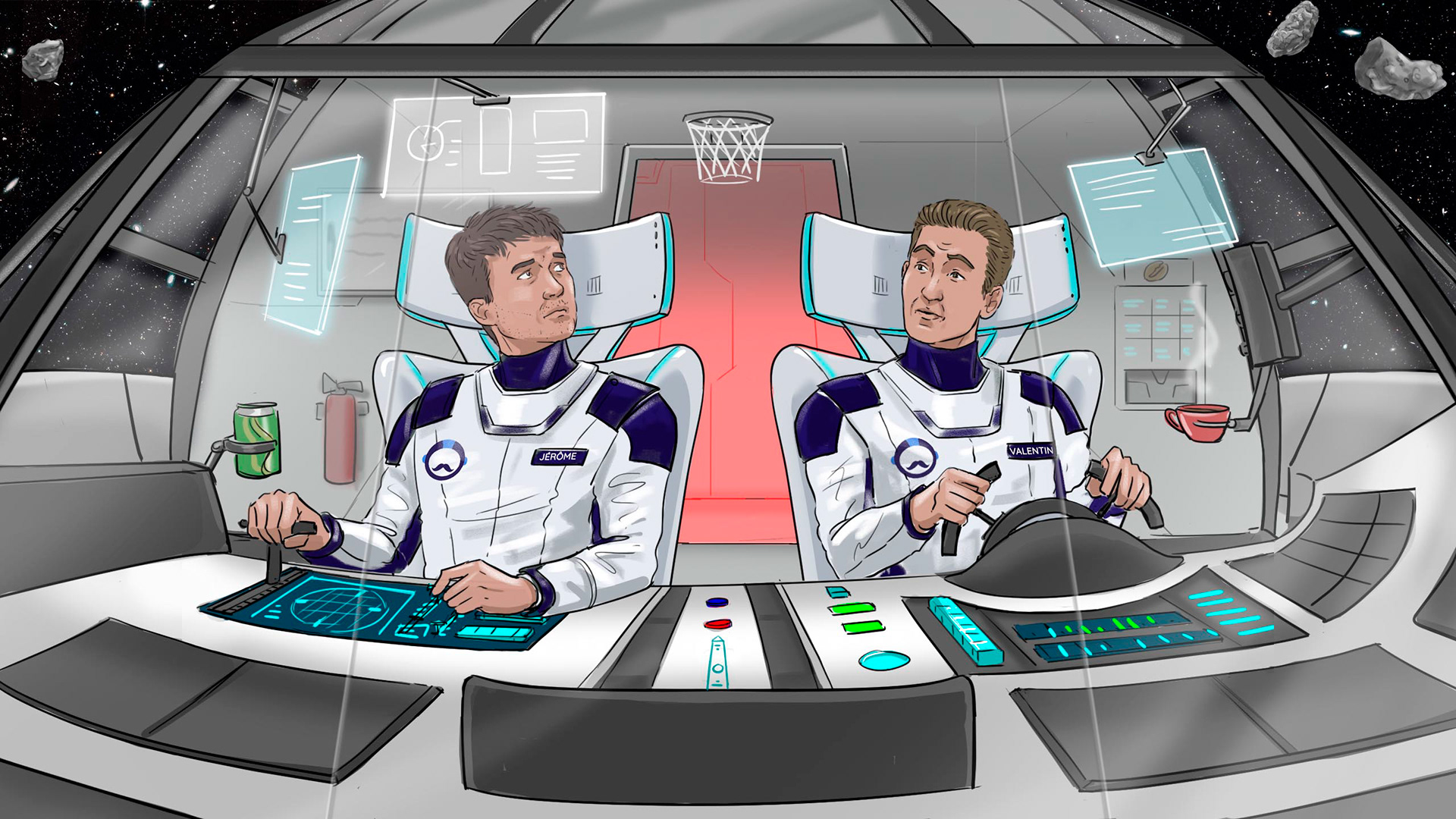 Storyboard - illustrations finalisées (extrait)