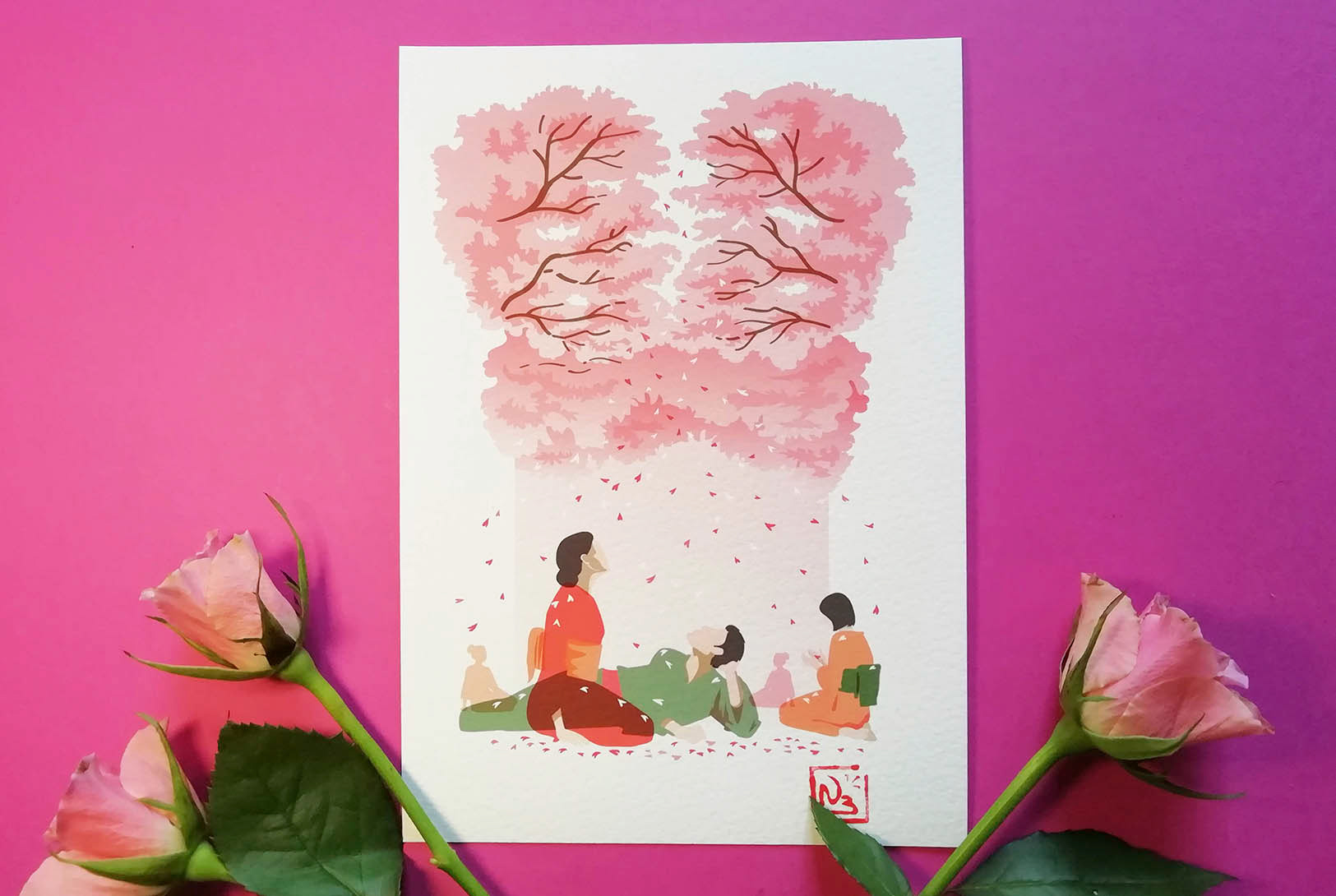Printemps - Hanami (ou la contemplation des cerisiers en fleur)
