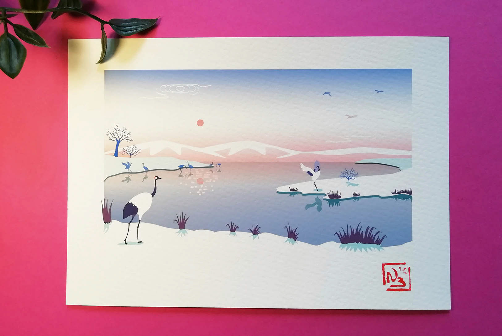 Hiver - Grues à Hokkaido