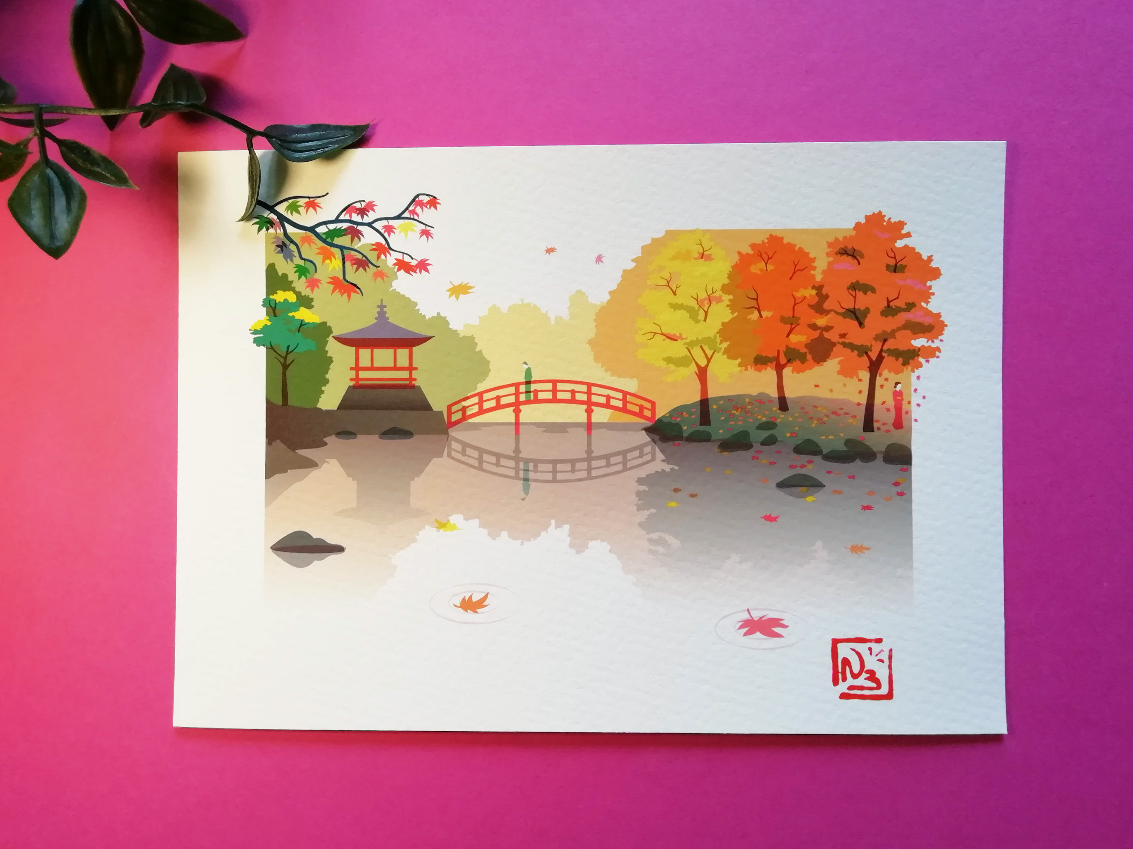 Série limitée Fine art print -Automne- Lovers' end