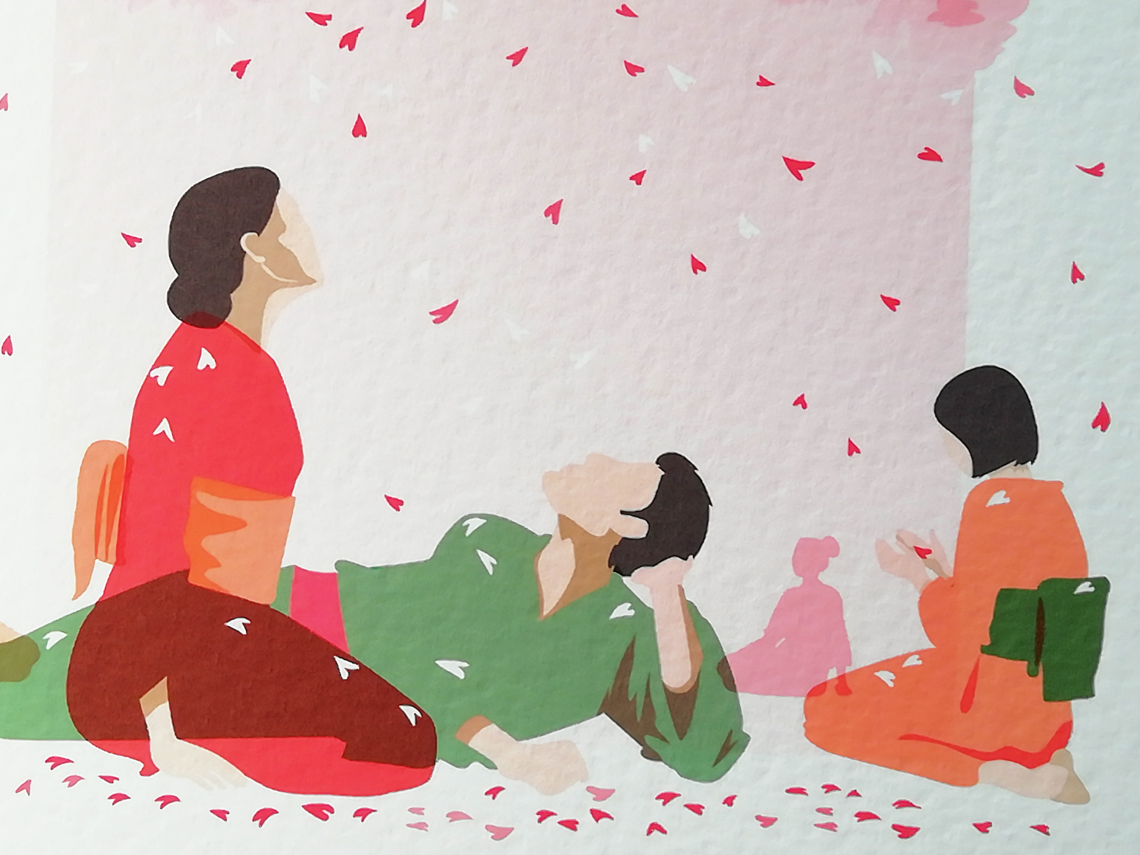 Série limitée Fine art print - Printemps - hanami