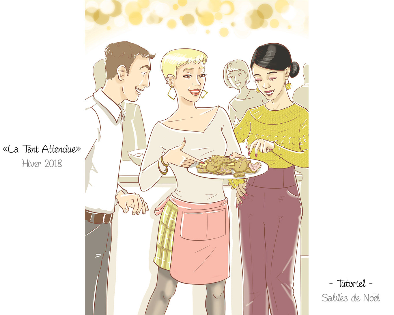 Illustration convivialité fête