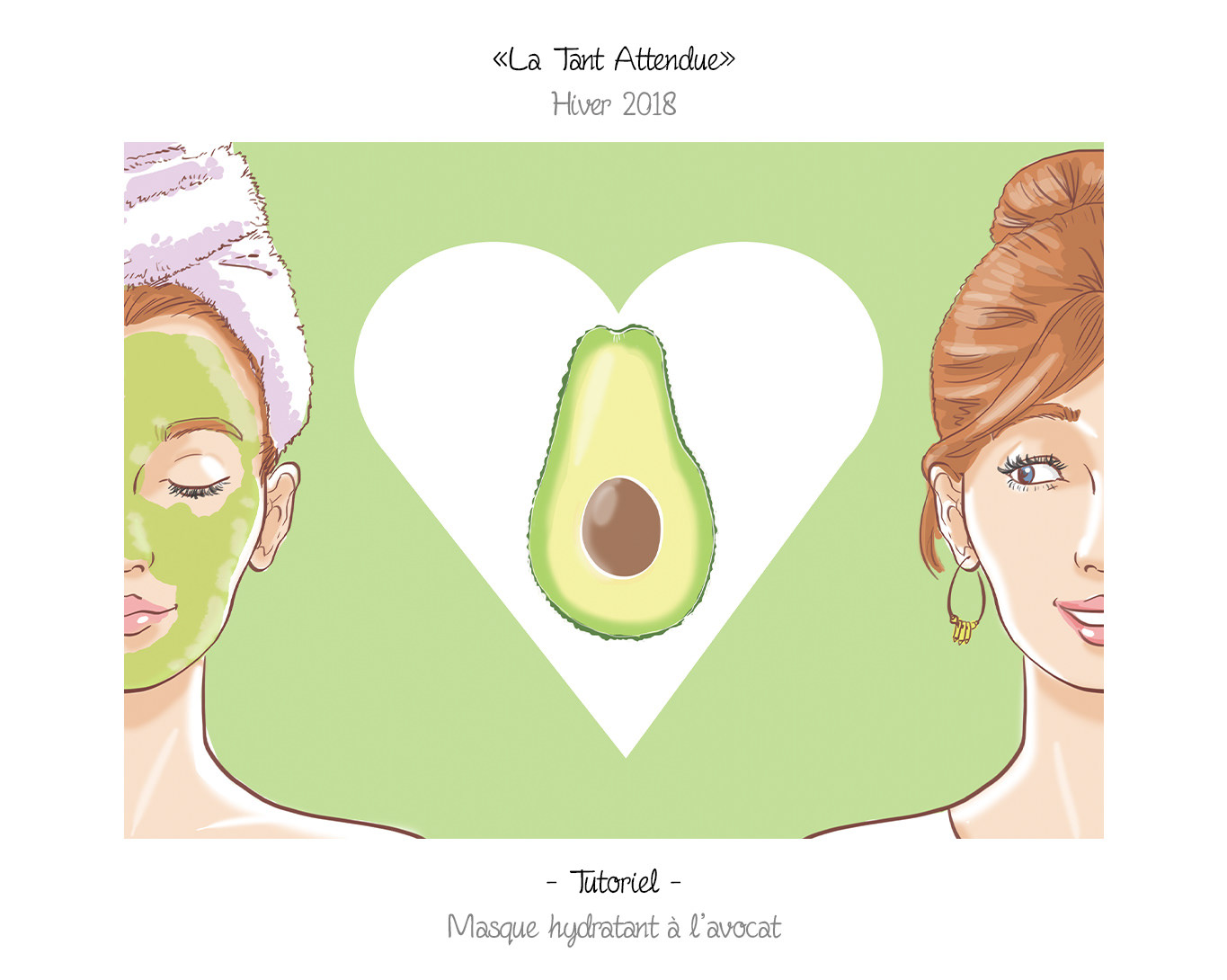 Illustration pour masque avocat