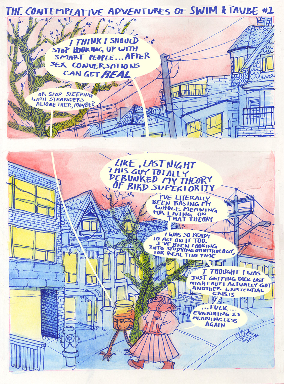 The Contemplative Adventures of SWIM & Taube - Page 1