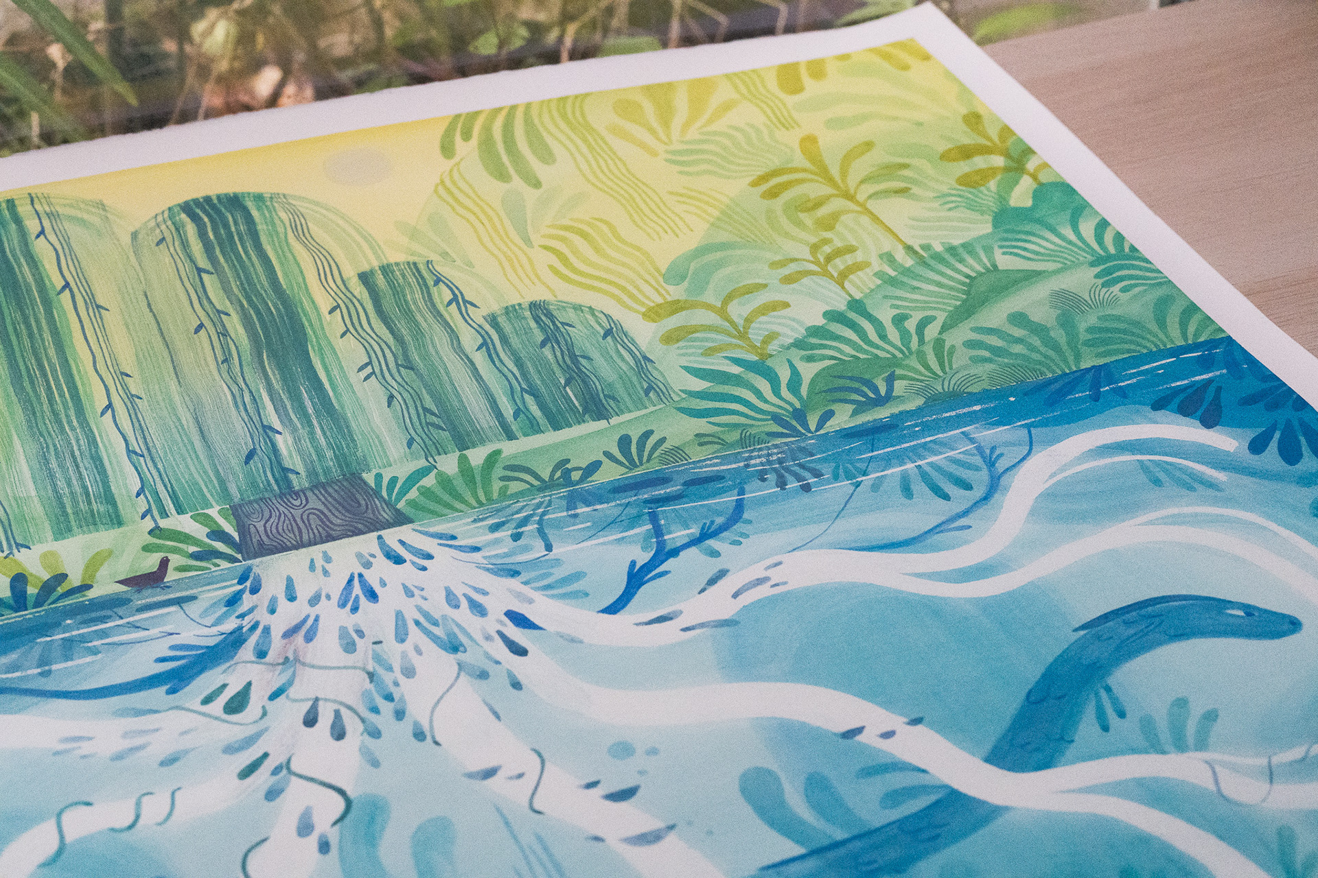 Alternatif Mag - Gouache sur papier - Commande