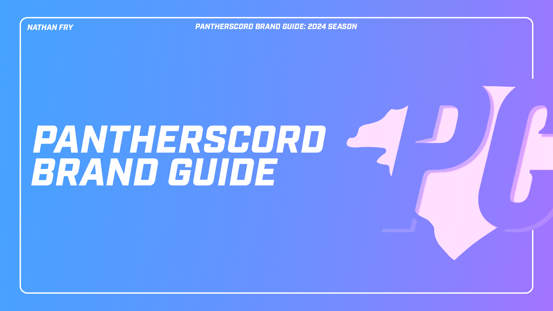 Brand guide for 2024 season