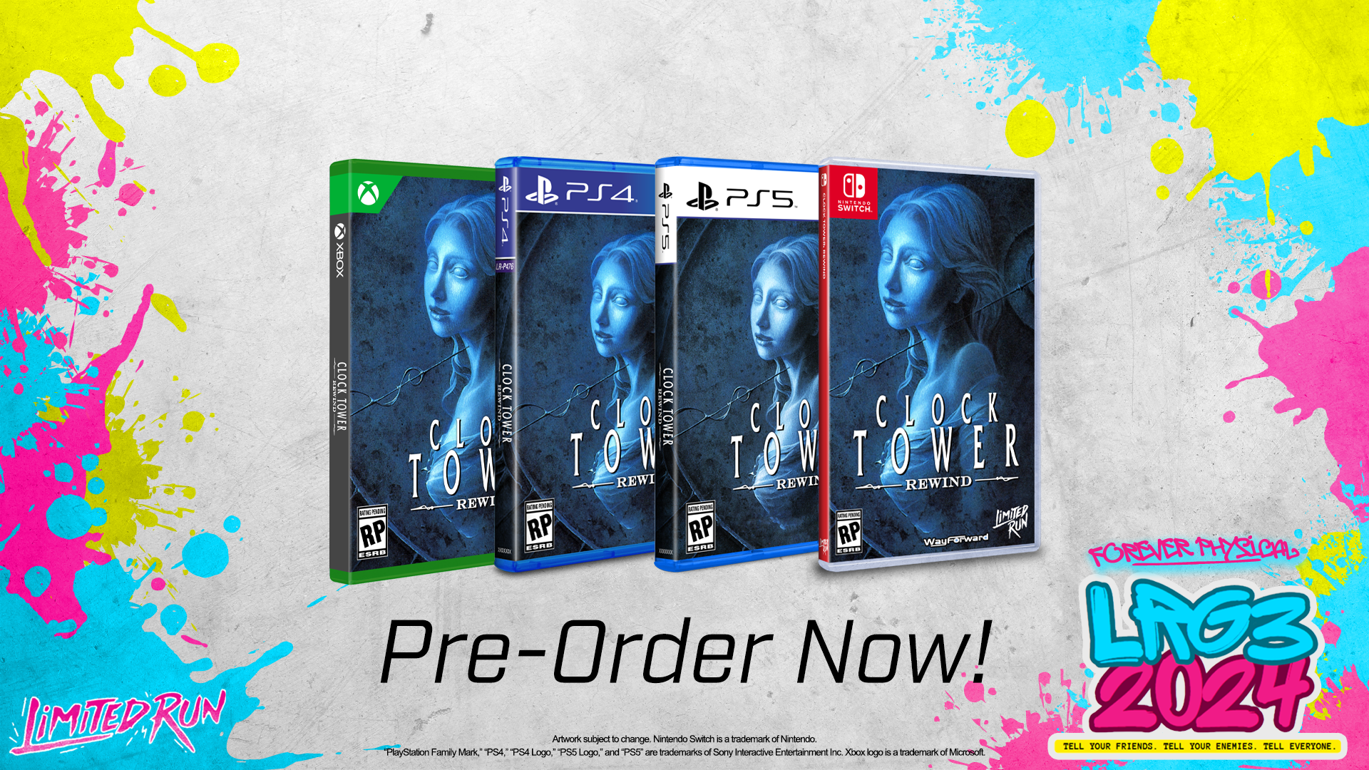 Physical Copy Announcement Banner and Endslate