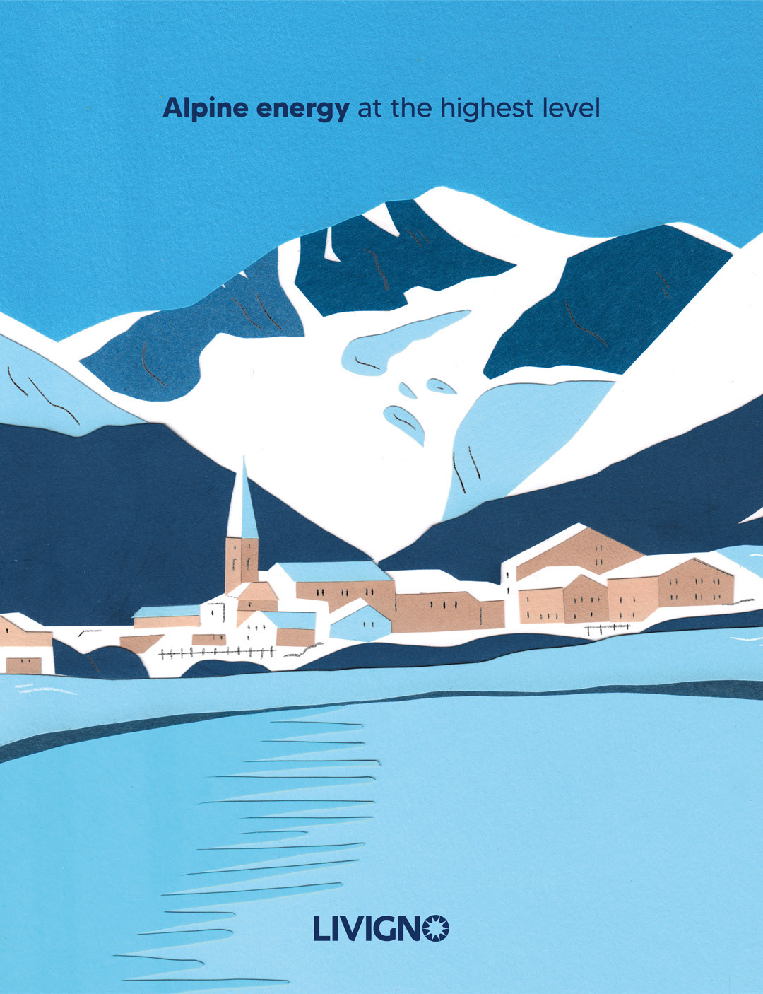 Illustrazione realizzata per MNT Journal in collaborazione con il Comune di Livigno da Helga Aversa - illustrazione dal lago vago.