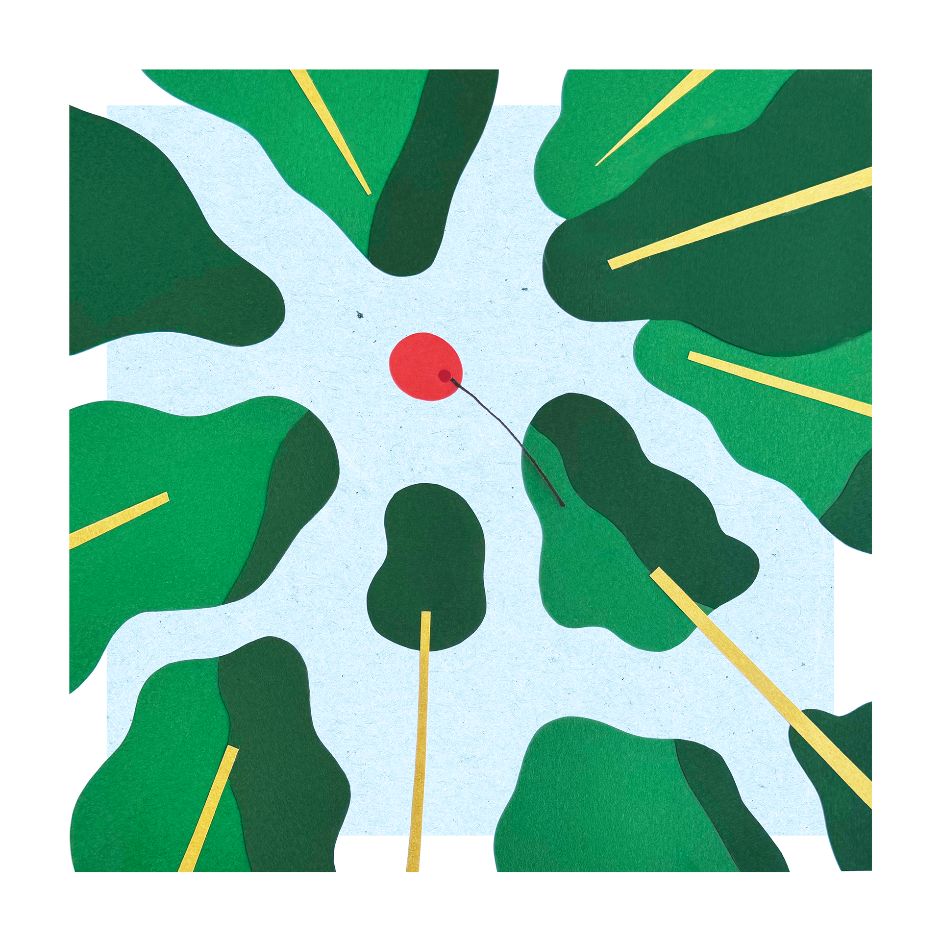 Editorial illustration by Helga Aversa for the book ‘La sacrosanta virtù dell’ozio’ by Anna Tagliacarne, interpreting literary narratives through visual storytelling