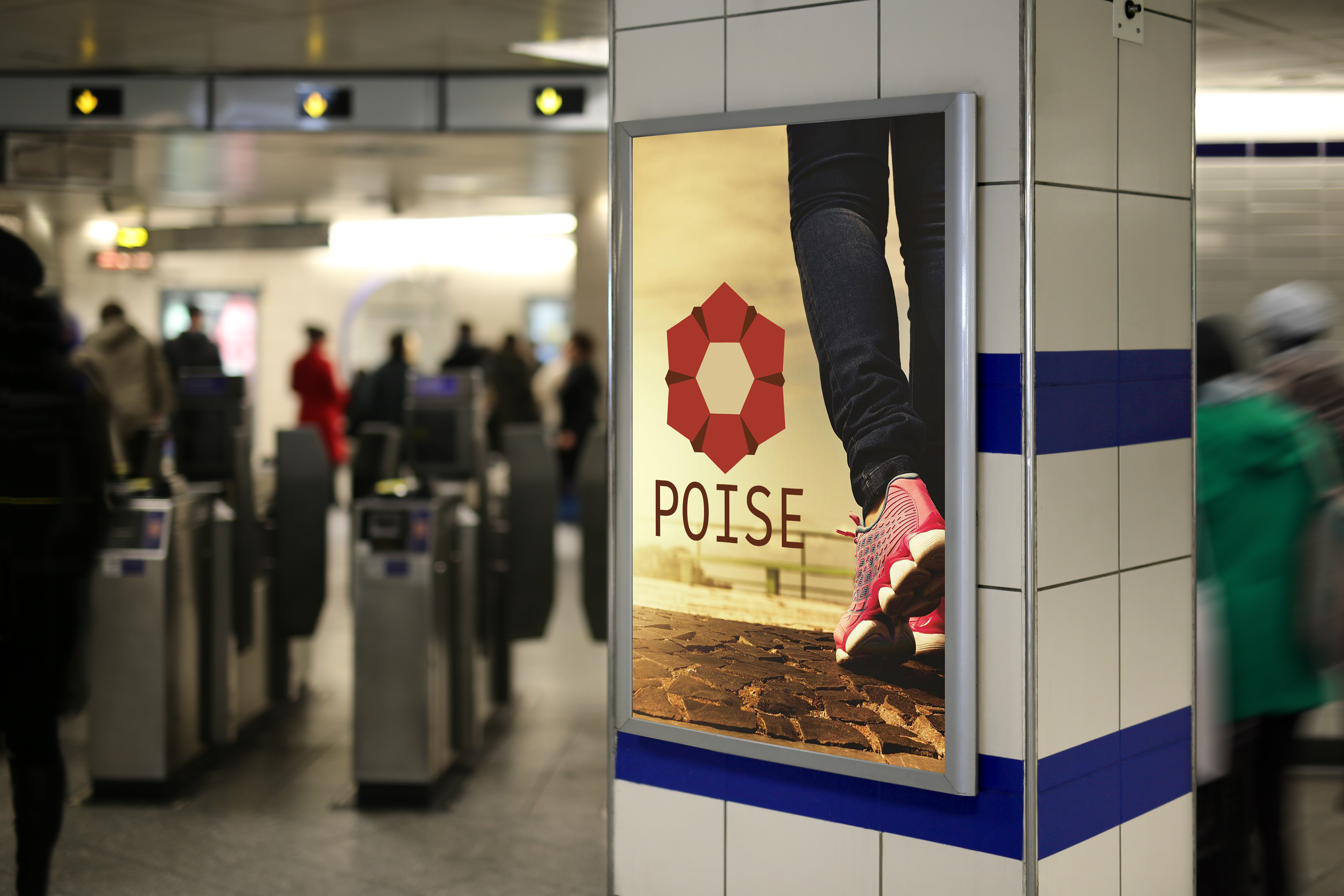 Poise Logo Design V1: Graphic Design Visual Creativity. Spring 2022