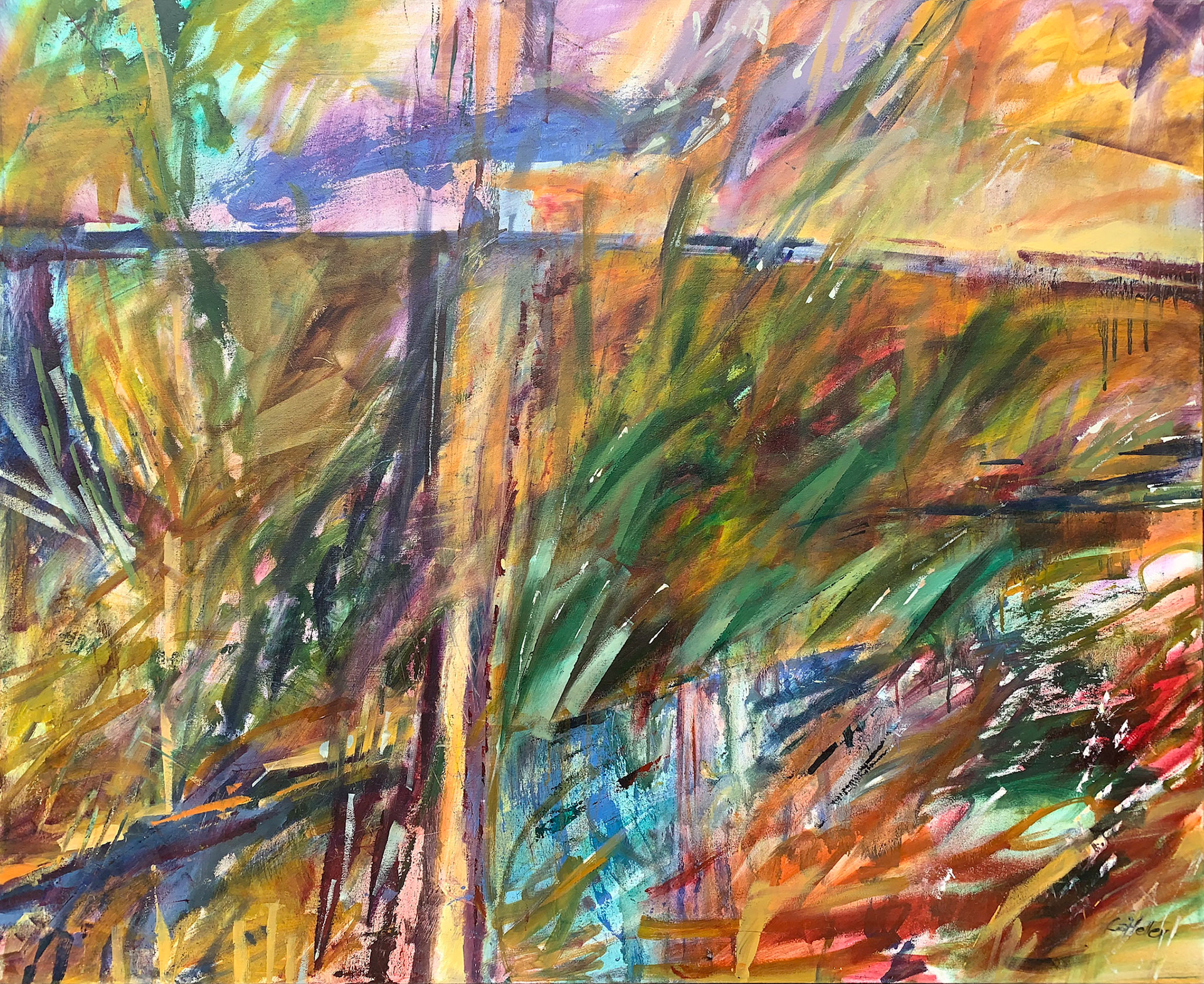 Blue Streak, Oil on canvas, 48" x 40", 2005