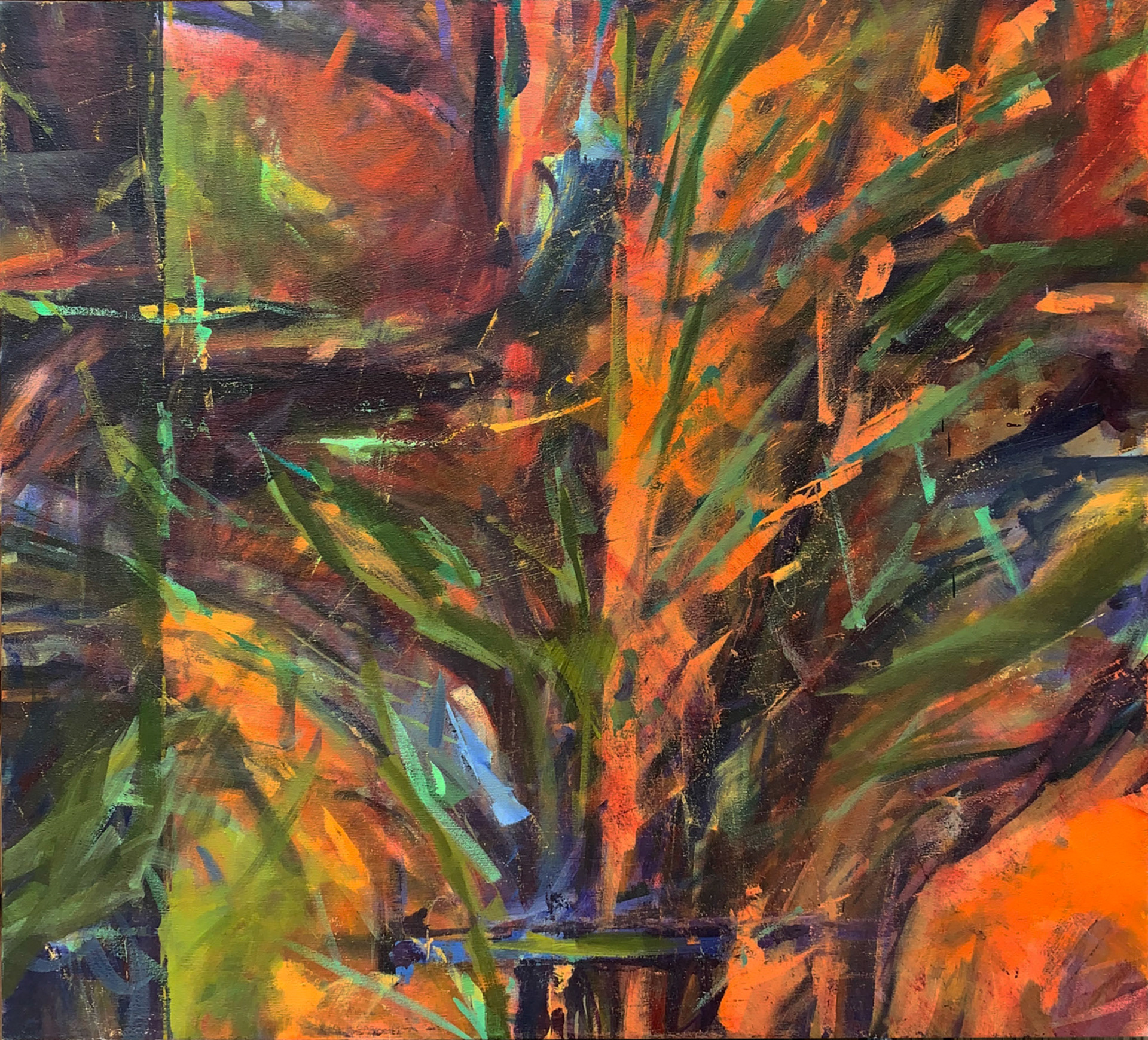 Vase 2, Oil on canvas, 36" x 32", 2005