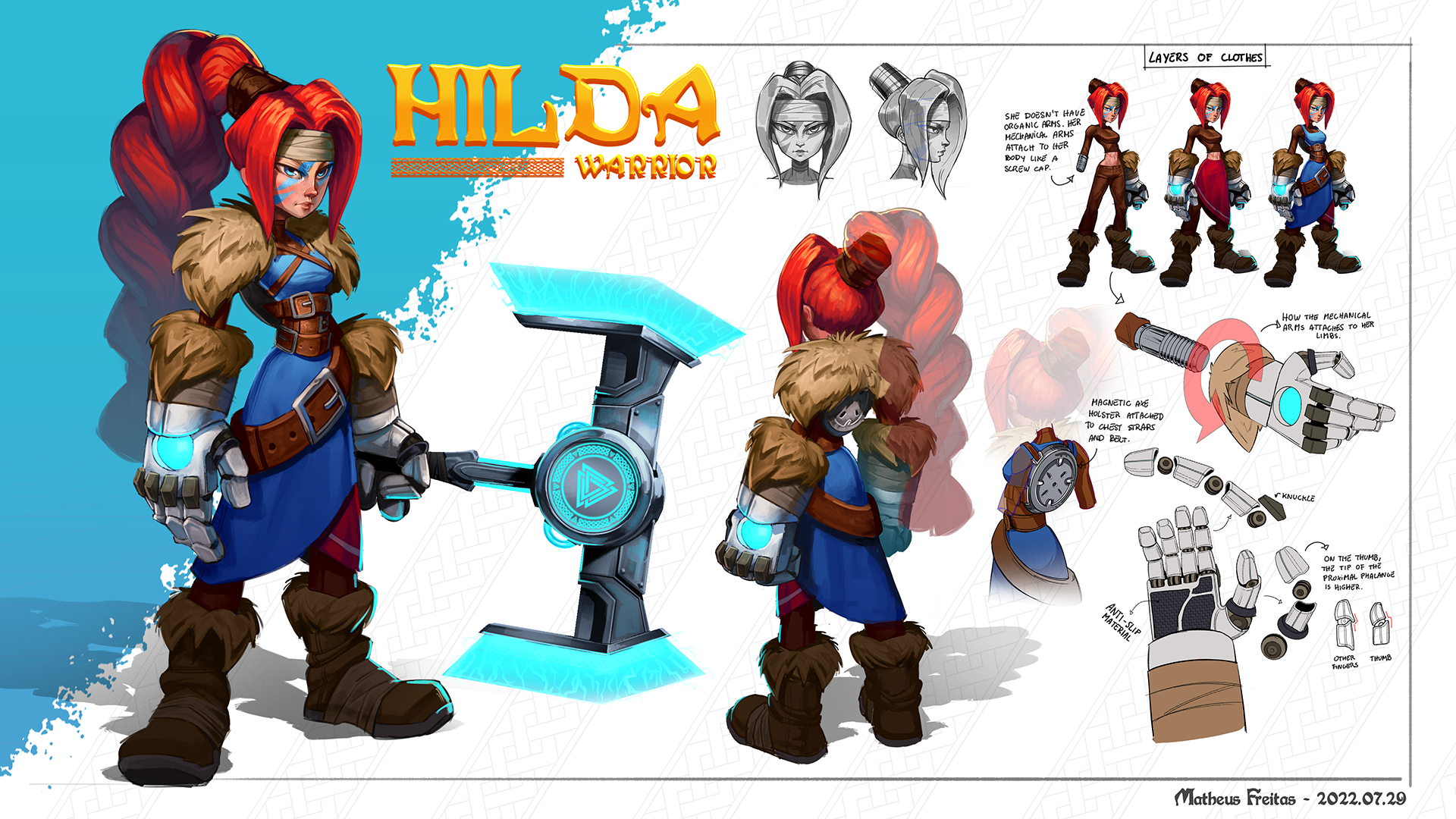 Hilda the Warrior - Character Design