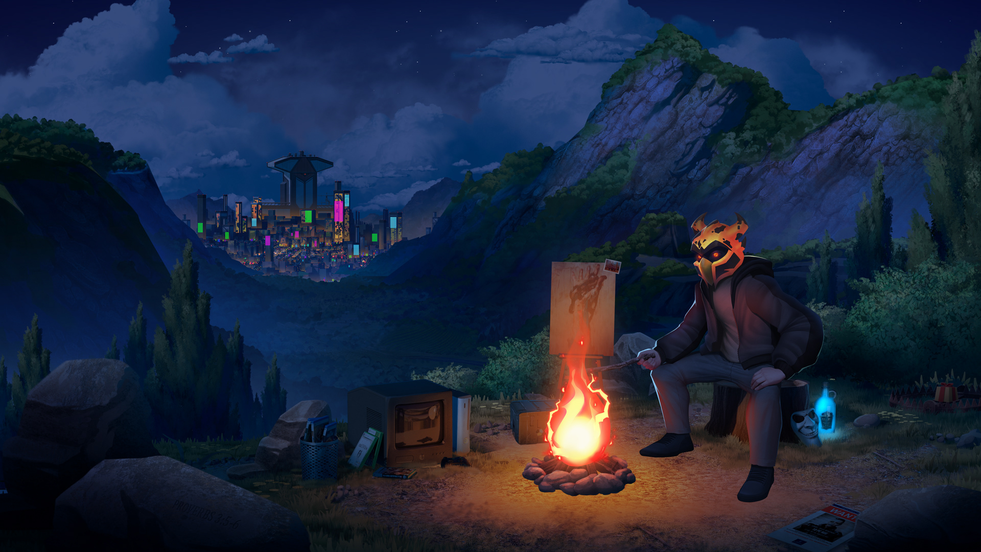 Splash Art Night Time