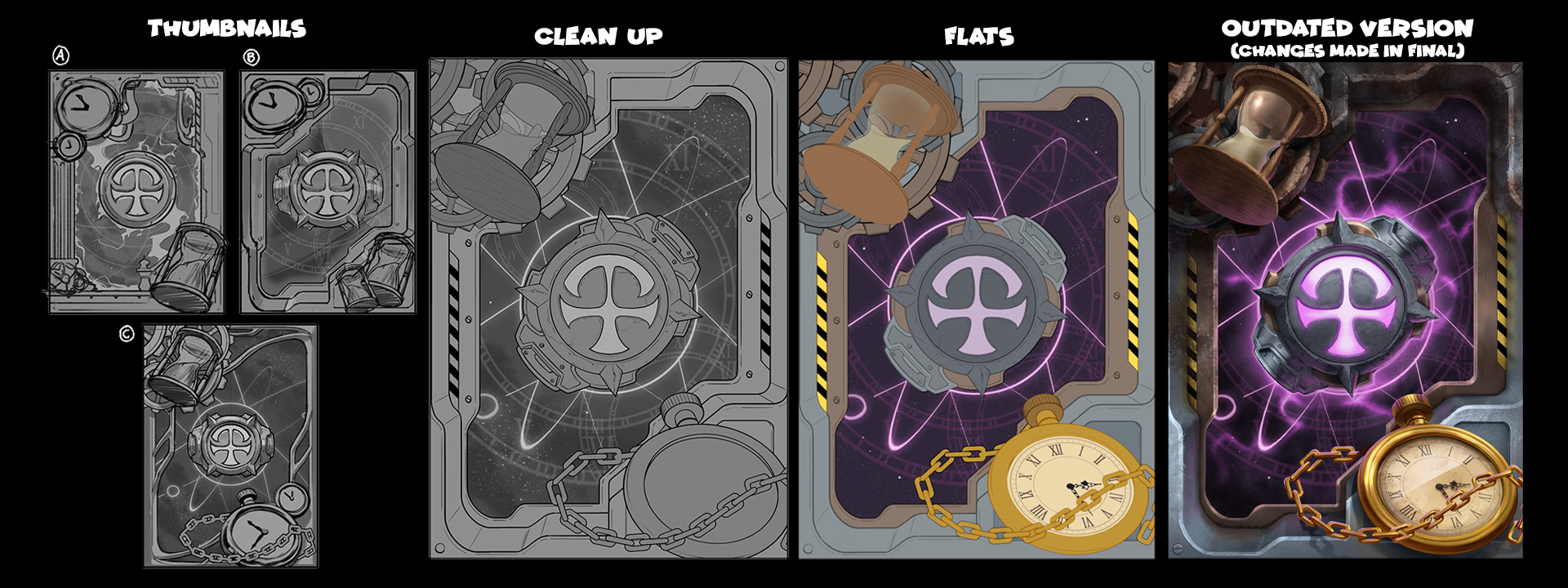 Card Illustration Process Breakdown