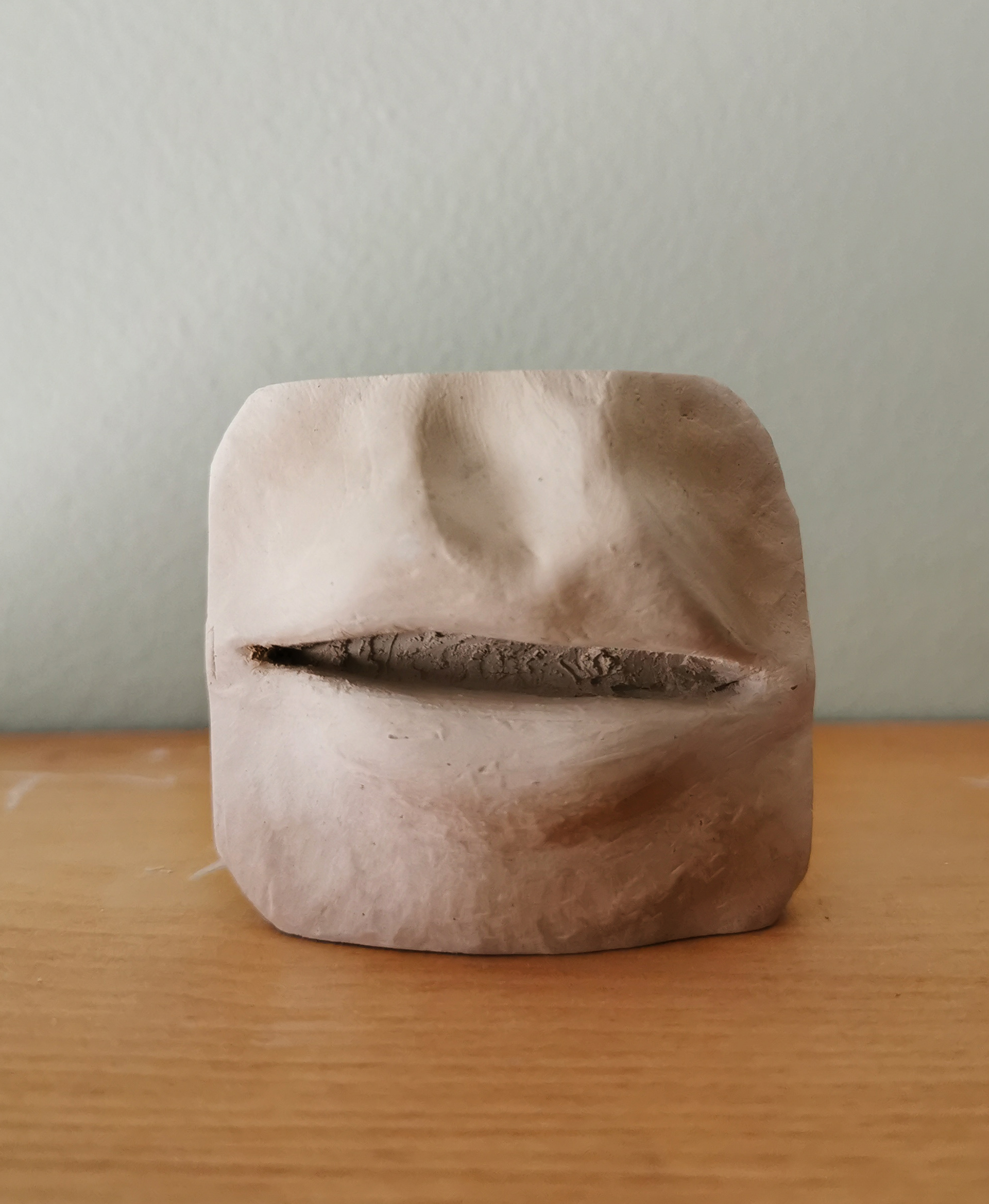 Mouth study in natural clay