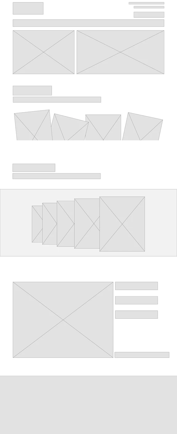 Home Page Wireframe