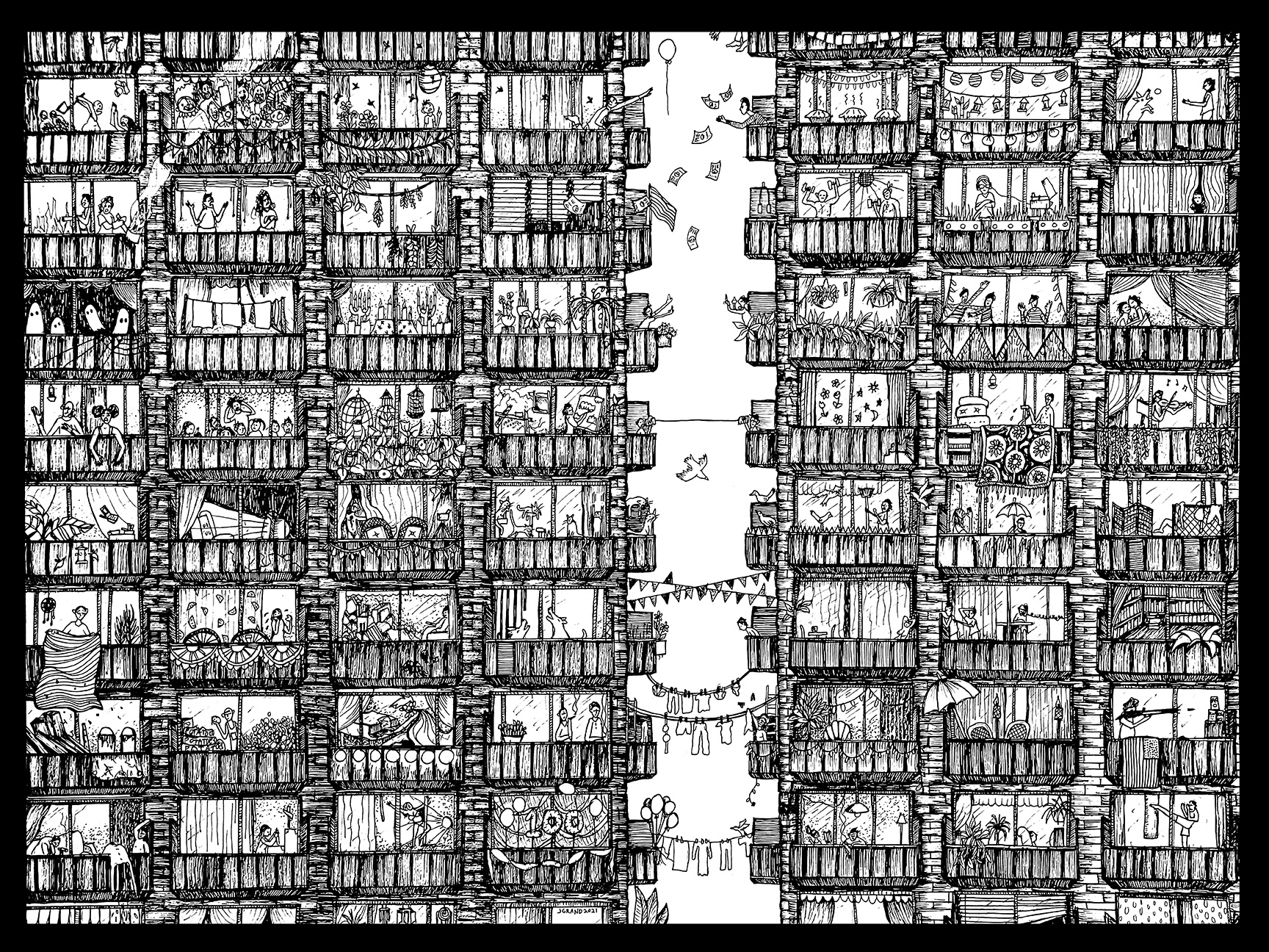 The Complex- 18x24 2021