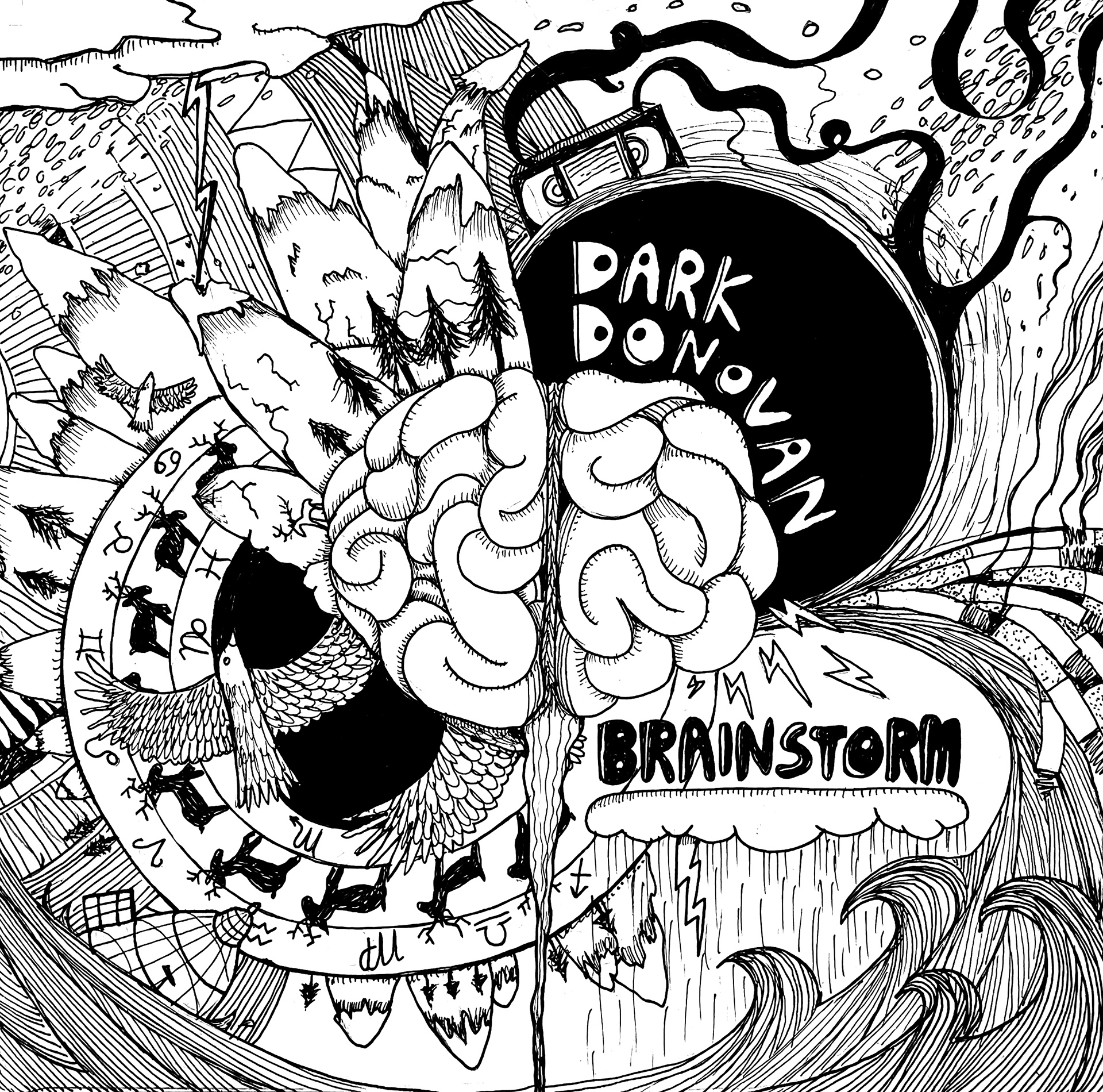 Dark Donovan- Brainstorm (Front Cover)