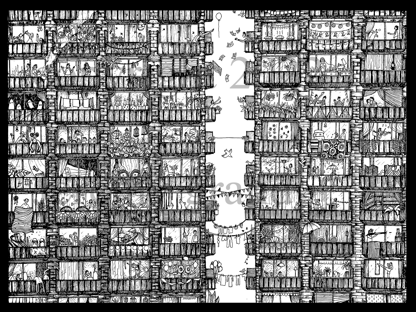 The Complex- 18x24 2021