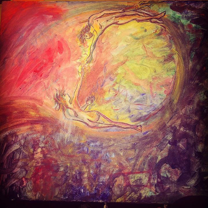 "Catch you in the next wave" - Acrylic Painting - 2017