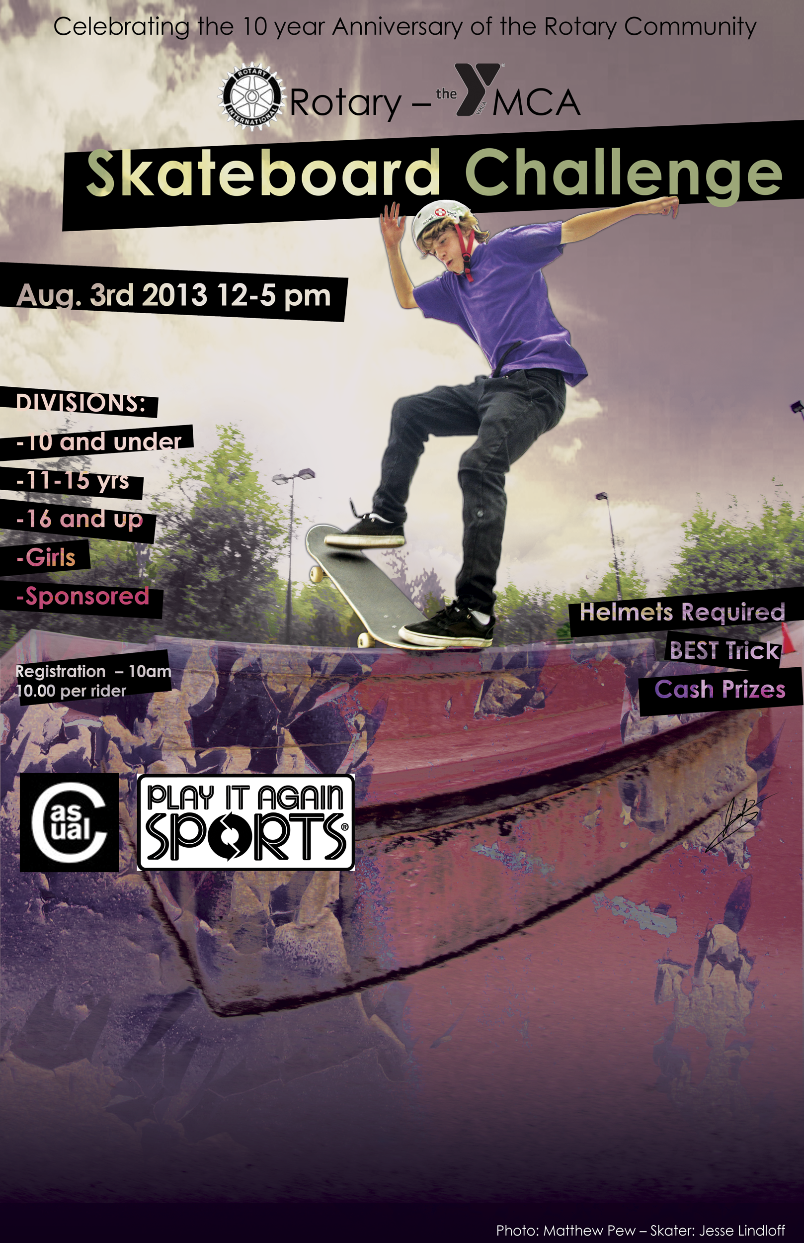 Flyer for Woodinville Skateboarding Competition