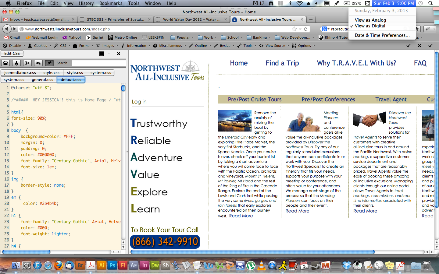 Home page for 2nd website