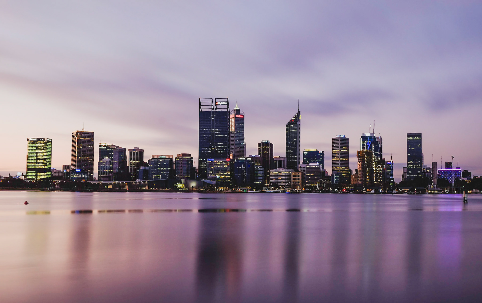 The iconic Perth city skyline from South Perth Foreshore taken late in the afternoon. I had such a great time experimenting with my newly purchased ND filters. I love the silky smooth water and the wispy clouds. As the sky changed colours and the city building lights lit up, that's the perfect combination. I feel like I have captured my beautiful home city well in this one.