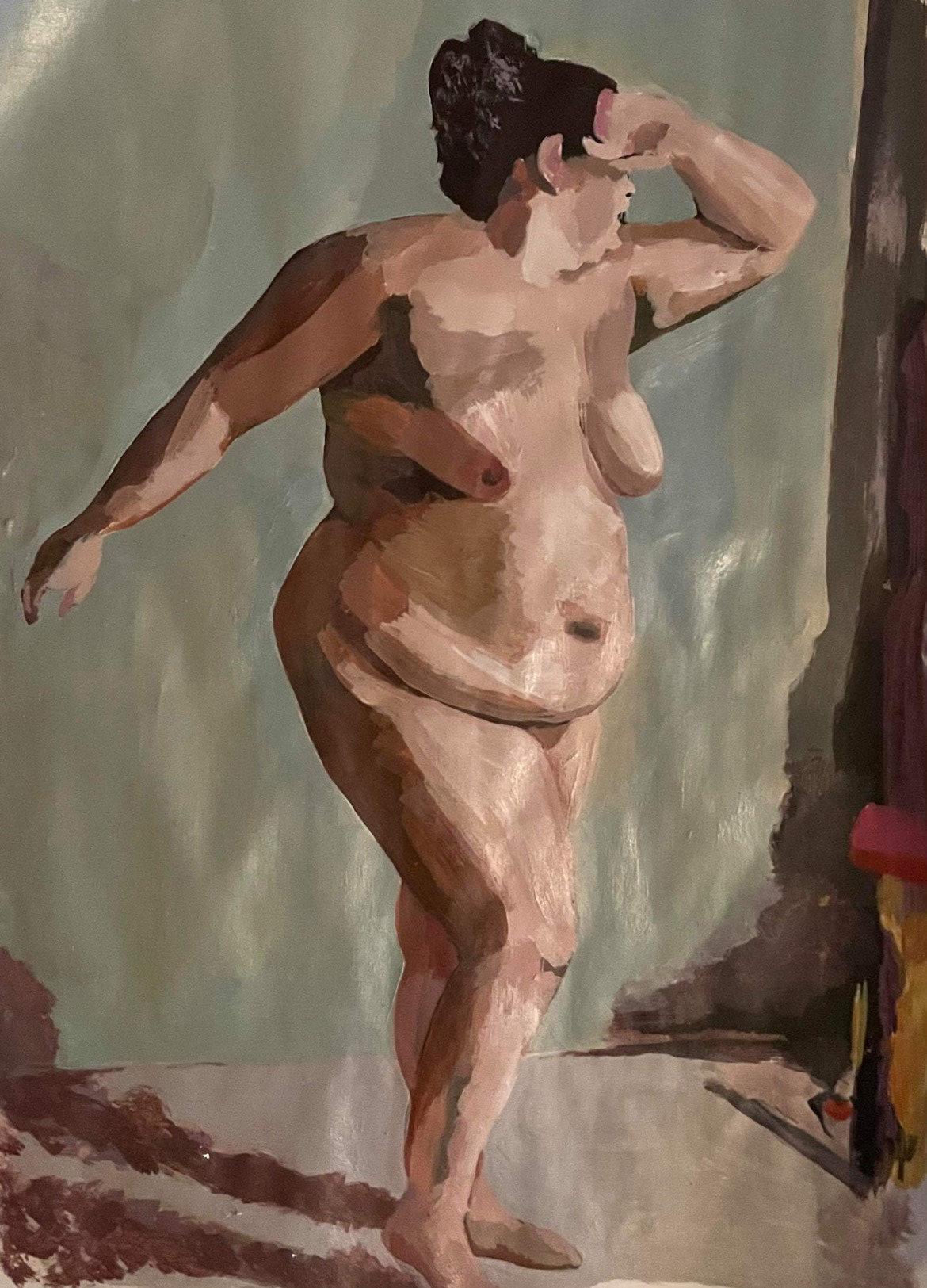 'Standing Pose #1' Acrylic Painting
