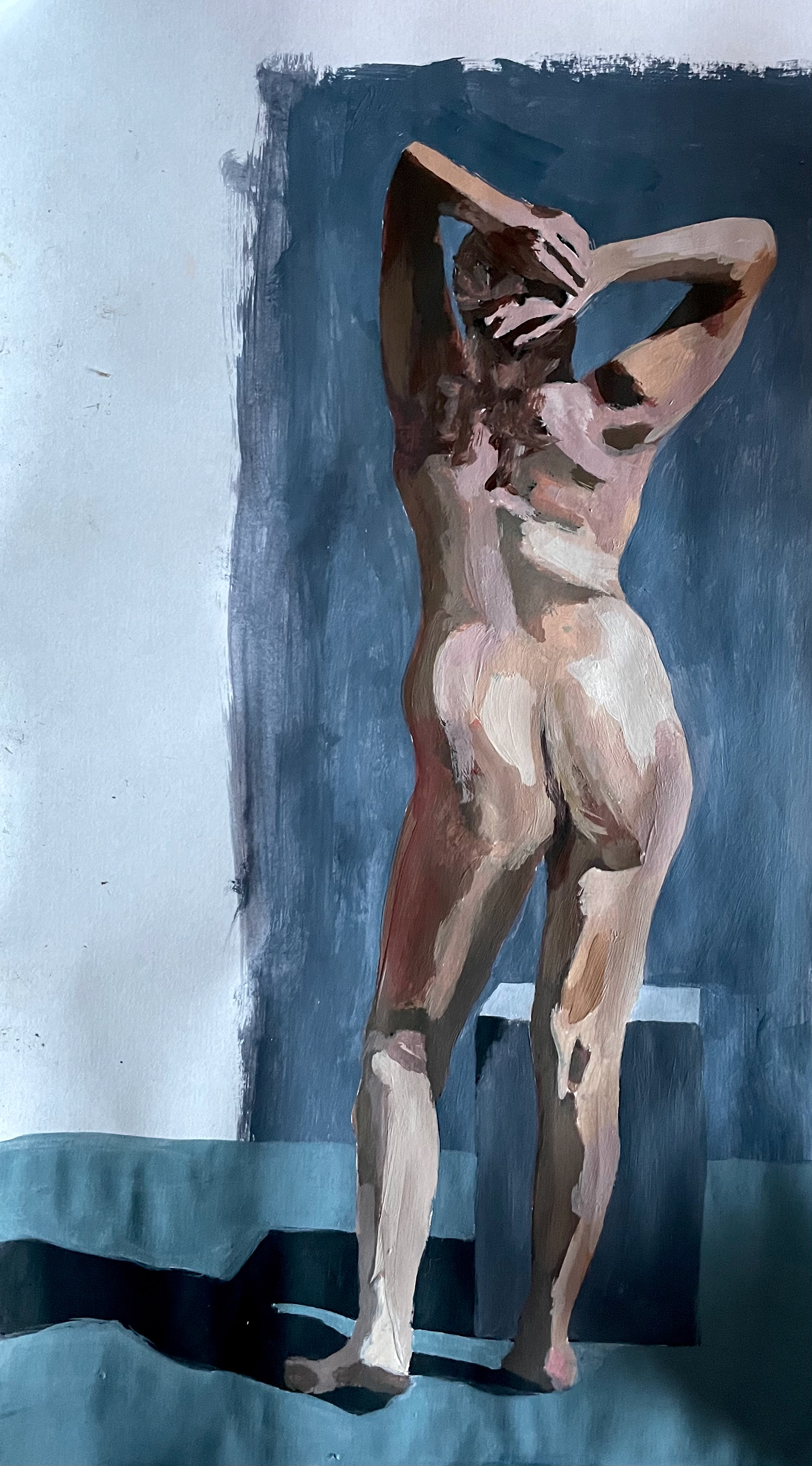 'Standing Pose #2' Acrylic Painting