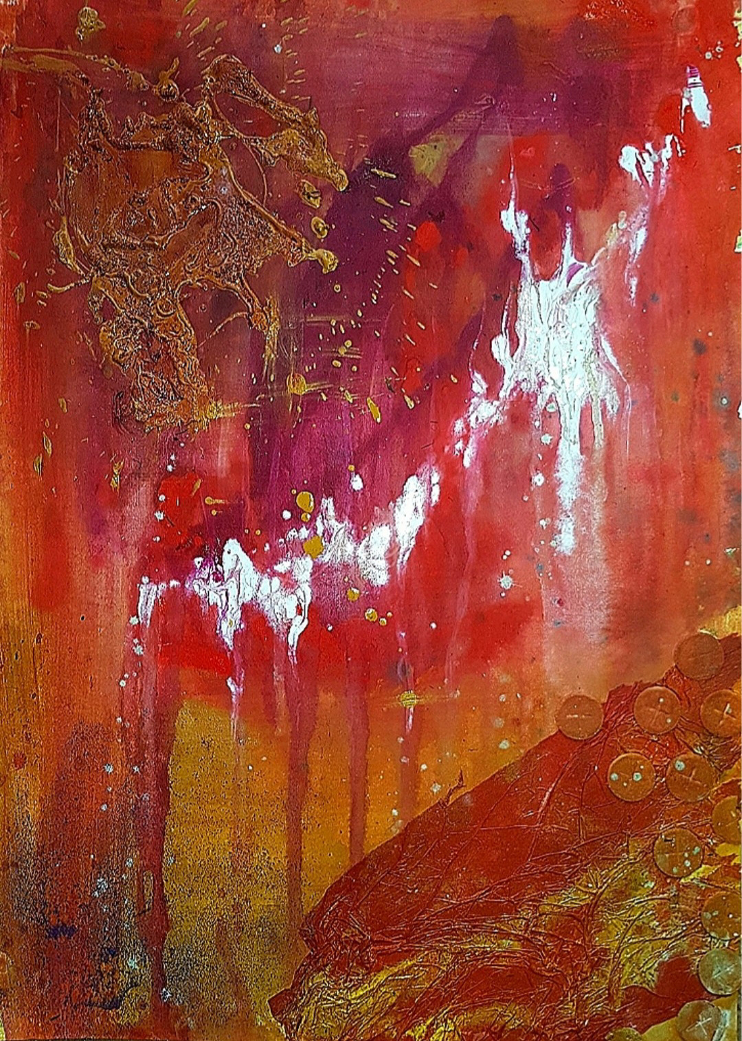 'Supreme "being"' 2020 Mixed media and acrylic paint