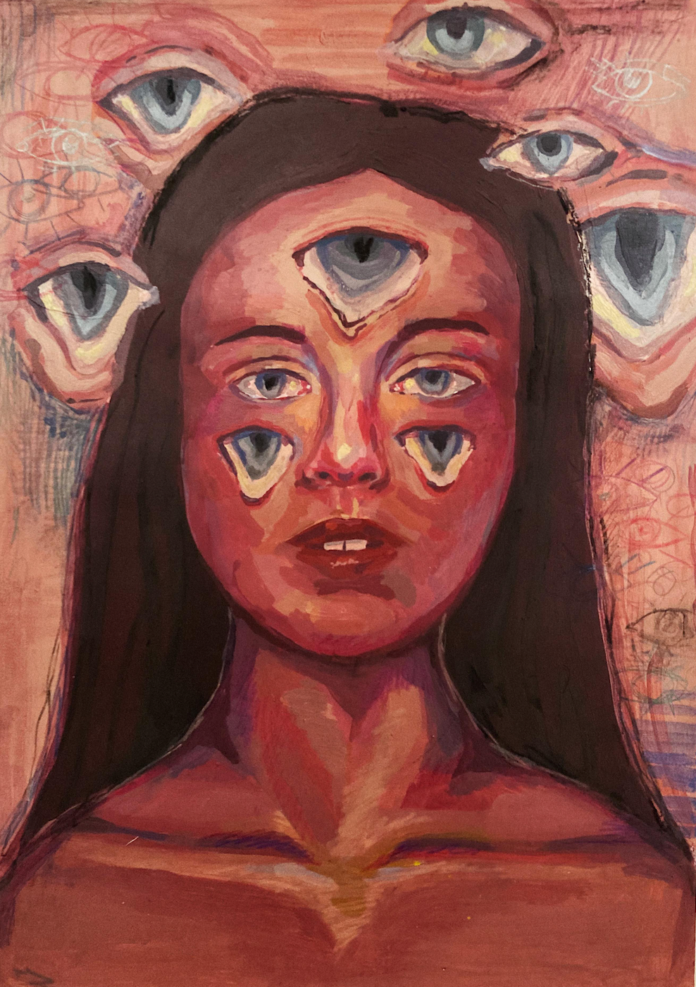 'Self Portrait' 2021 Acrylic