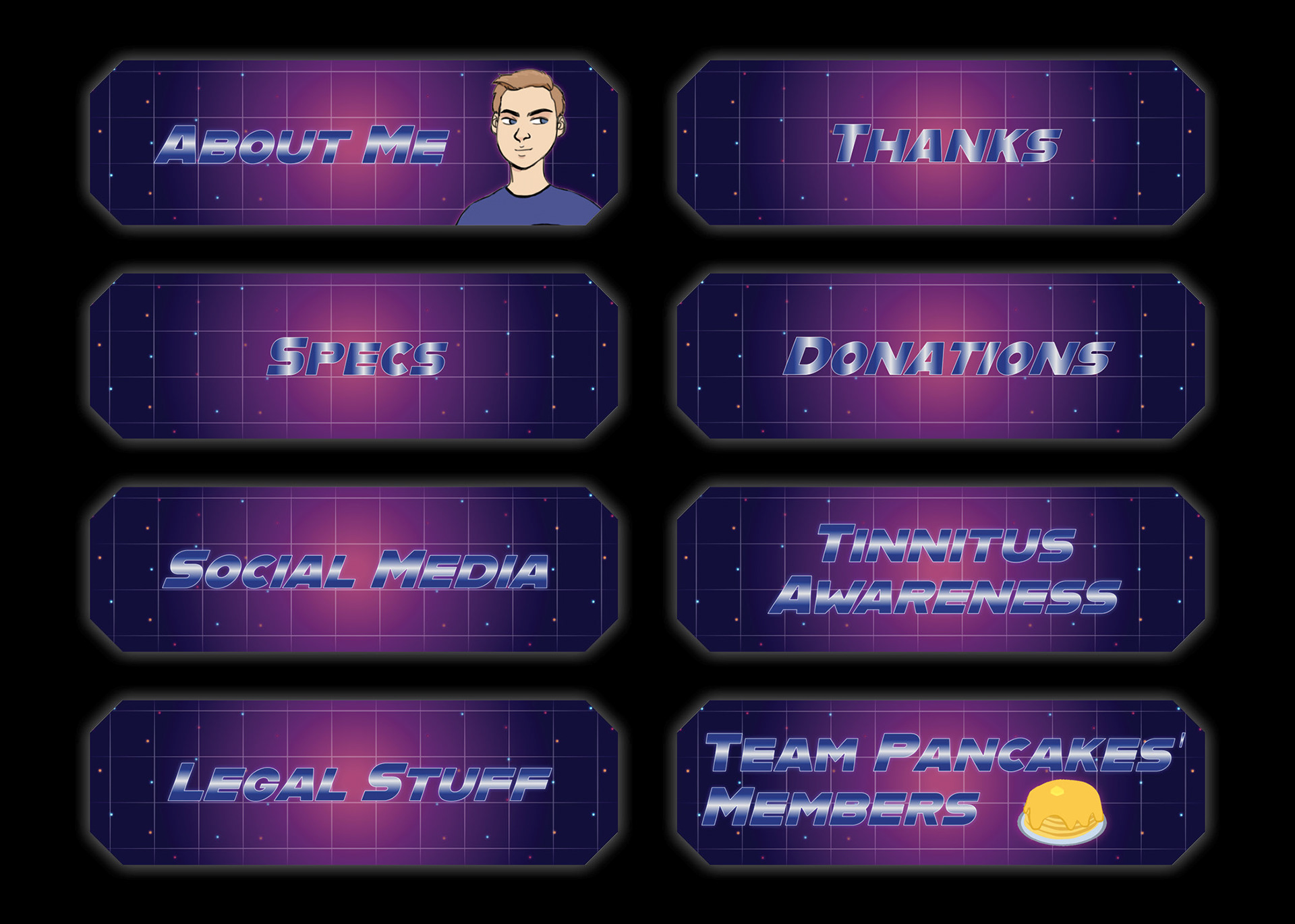 About panels for CptGarvielLoken on Twitch. Created in Adobe Illustrator and Adobe Photoshop. Fiverr client. 2020