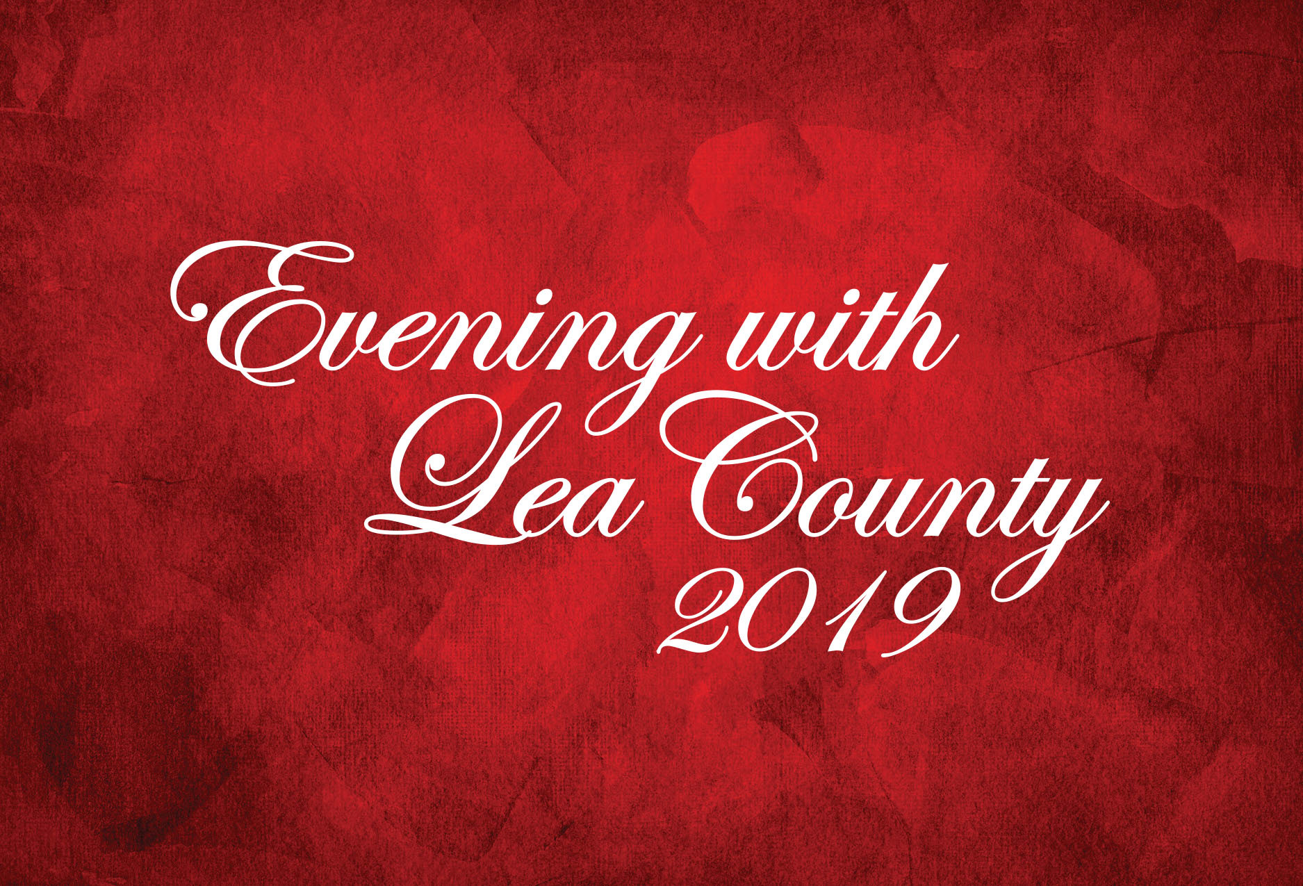 Save The Date Card for the Economic Development Corporation of Lea County's "Evening with Lea County" Legislative Event. Side 1. Created in Adobe InDesign. 2018