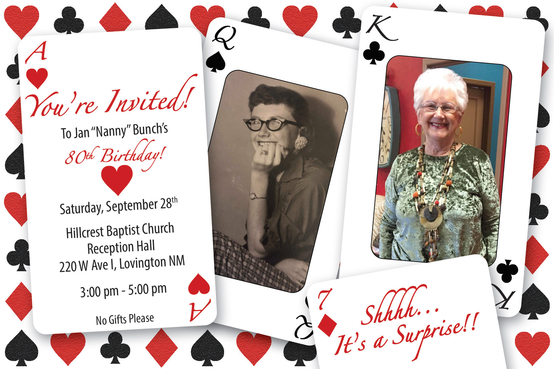 Birthday Invitation. Created in Adobe Illustrator and InDesign. 2019